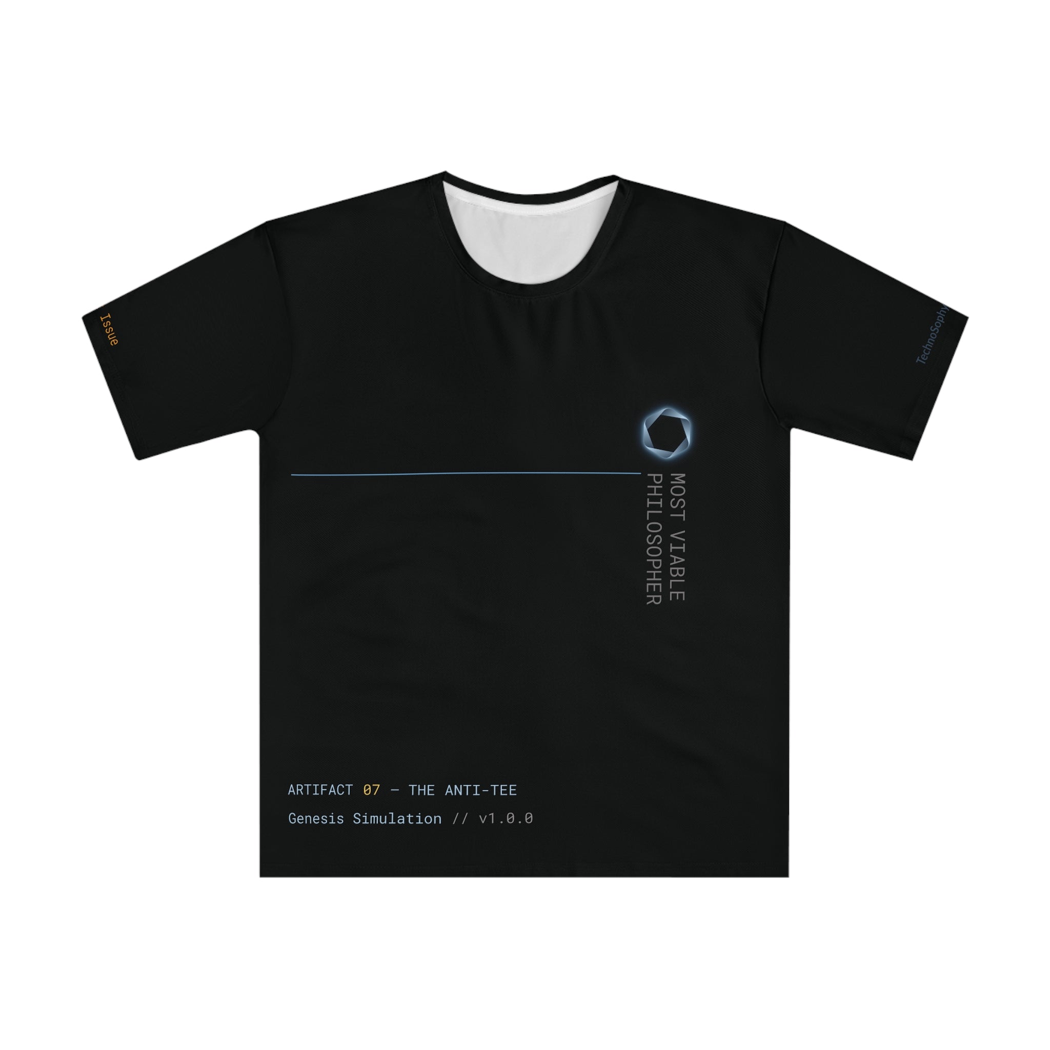 Artifact 07 | Anti-Tee, from TechnoSophy, Minimalist Statement Shirt, Satirical Gift for Thinkers, Rebels, Cave Leavers