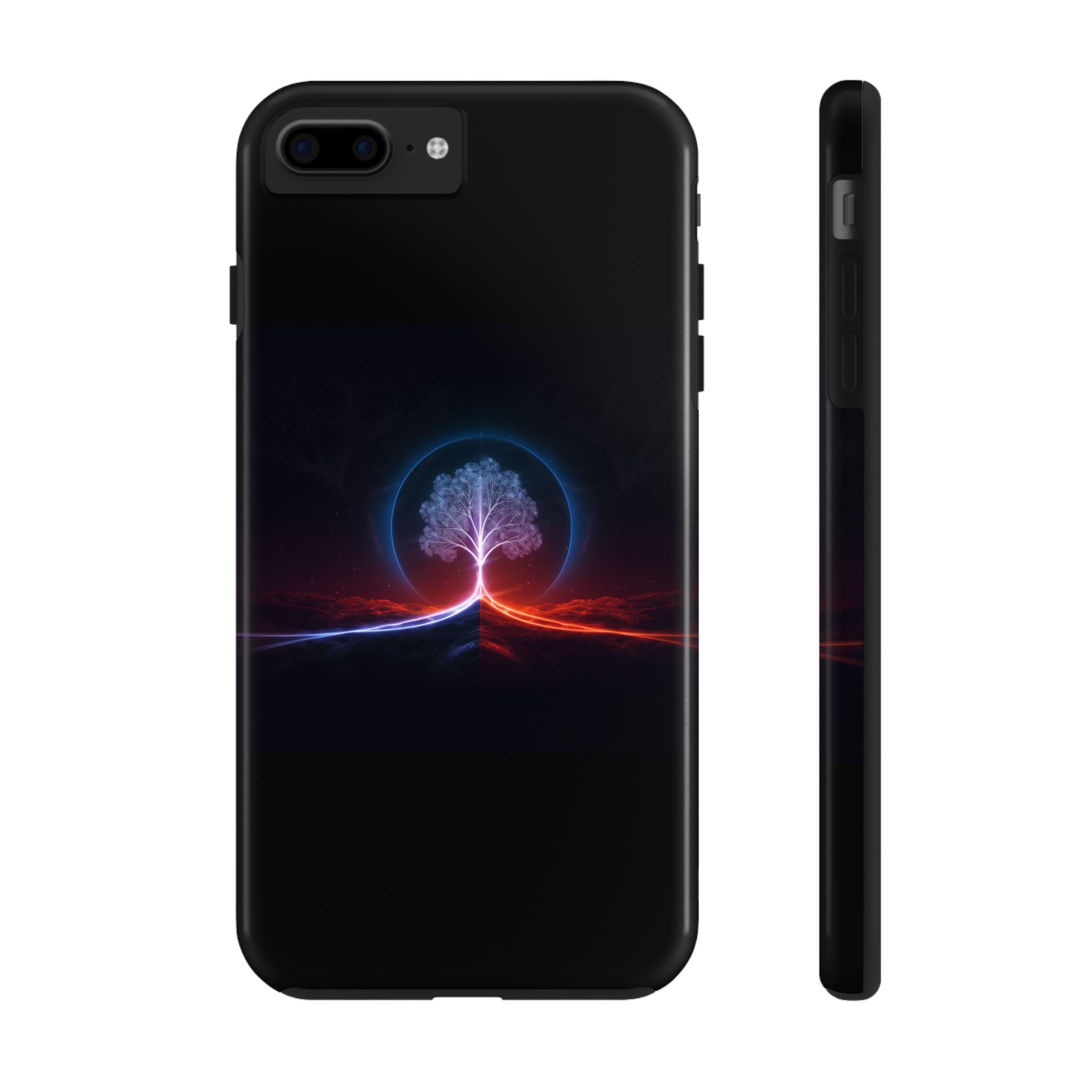 Artifact 12 | Tree of Logic Tough Case, Symbolic Phone Protection from TechnoSophy, Dual-Color Luminous Glyph Tree