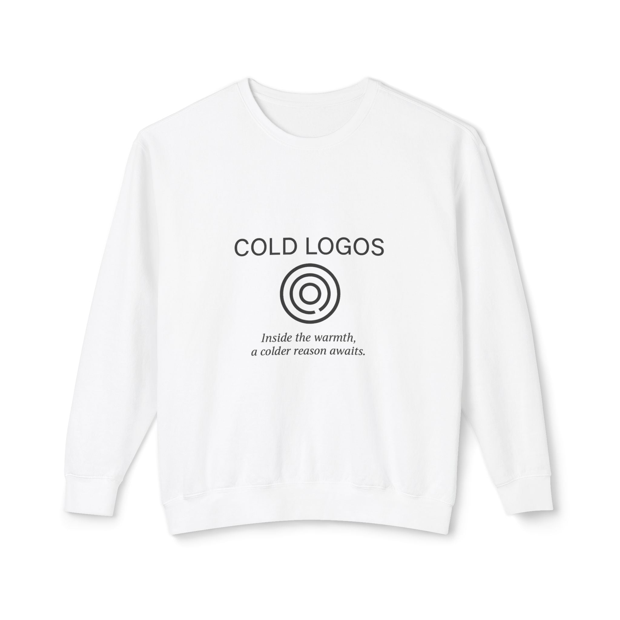 Artifact 13 | Cold Logos Sweatshirt, from TechnoSophy — Statement Ethical Gear for Rational Rebels, Think Tankers, and Chill Logicians