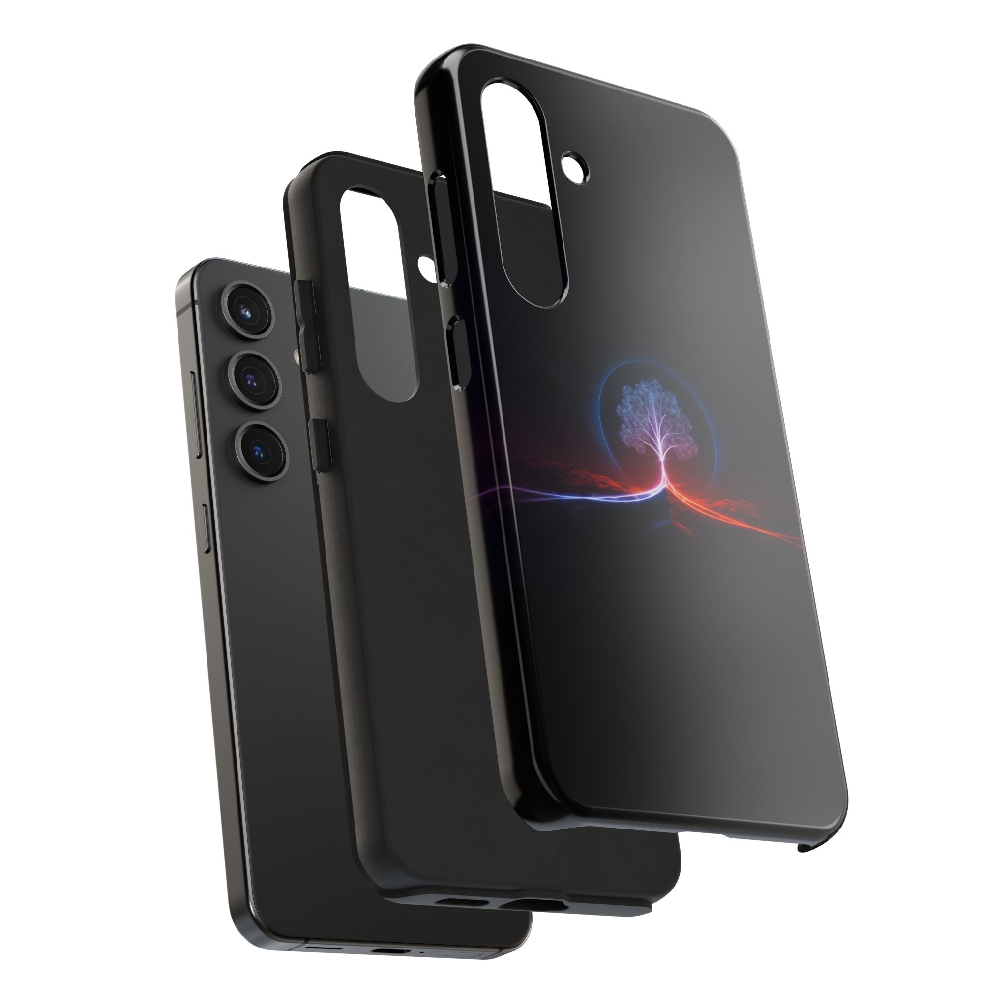 Artifact 12 | Tree of Logic Tough Case, Symbolic Phone Protection from TechnoSophy, Dual-Color Luminous Glyph Tree