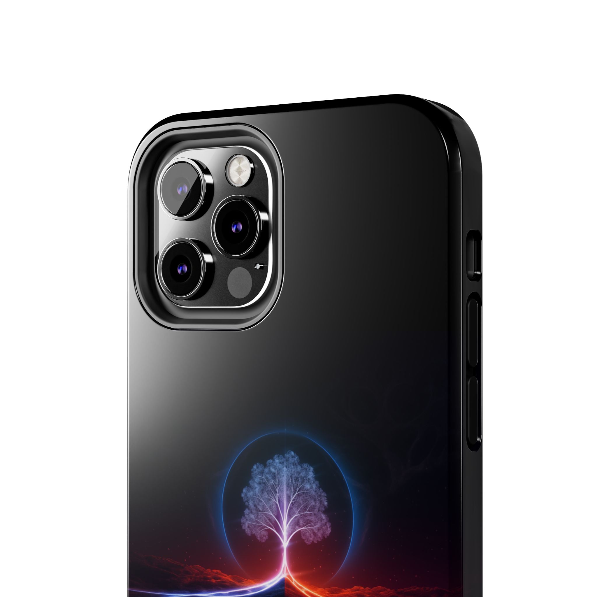 Artifact 12 | Tree of Logic Tough Case, Symbolic Phone Protection from TechnoSophy, Dual-Color Luminous Glyph Tree