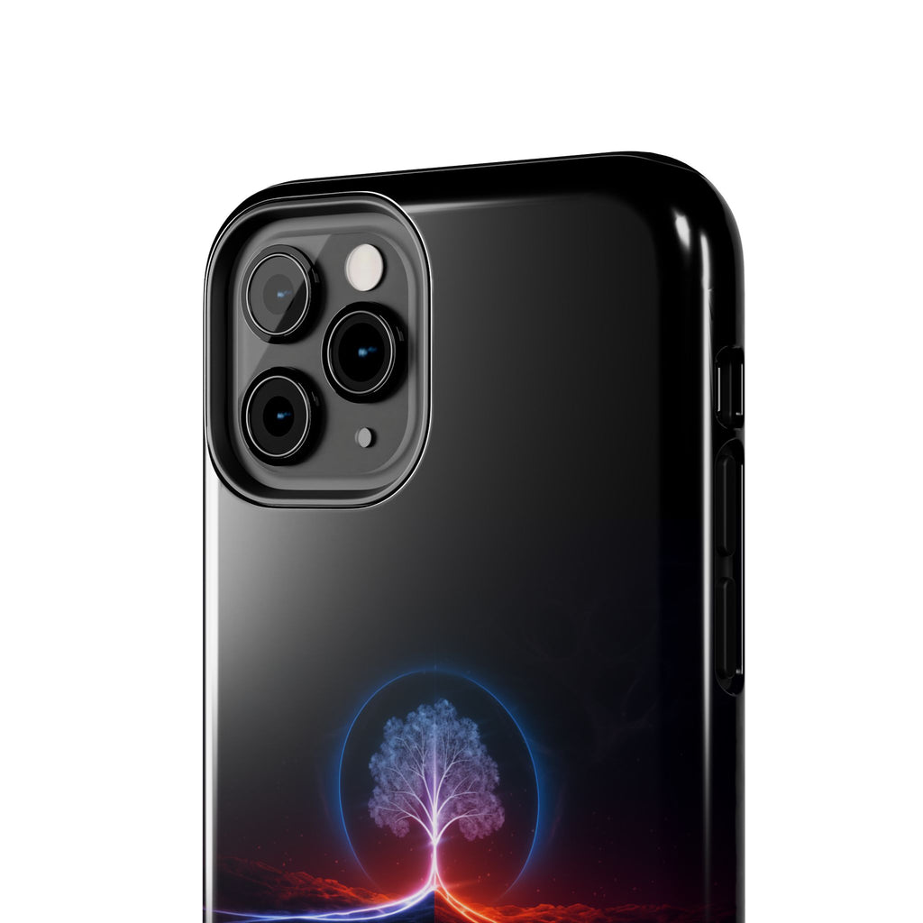 Artifact 12 | Tree of Logic Tough Case, Symbolic Phone Protection from TechnoSophy, Dual-Color Luminous Glyph Tree