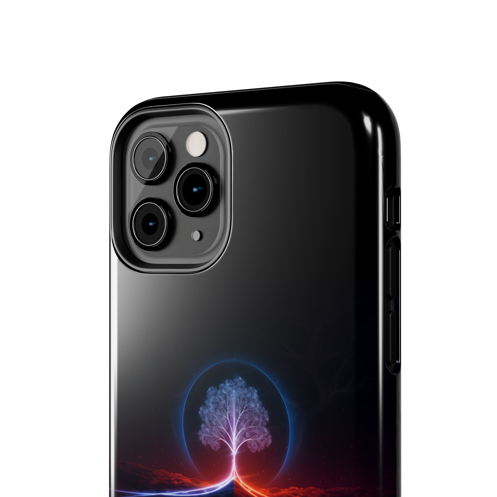 Artifact 12 | Tree of Logic Tough Case, Symbolic Phone Protection from TechnoSophy, Dual-Color Luminous Glyph Tree