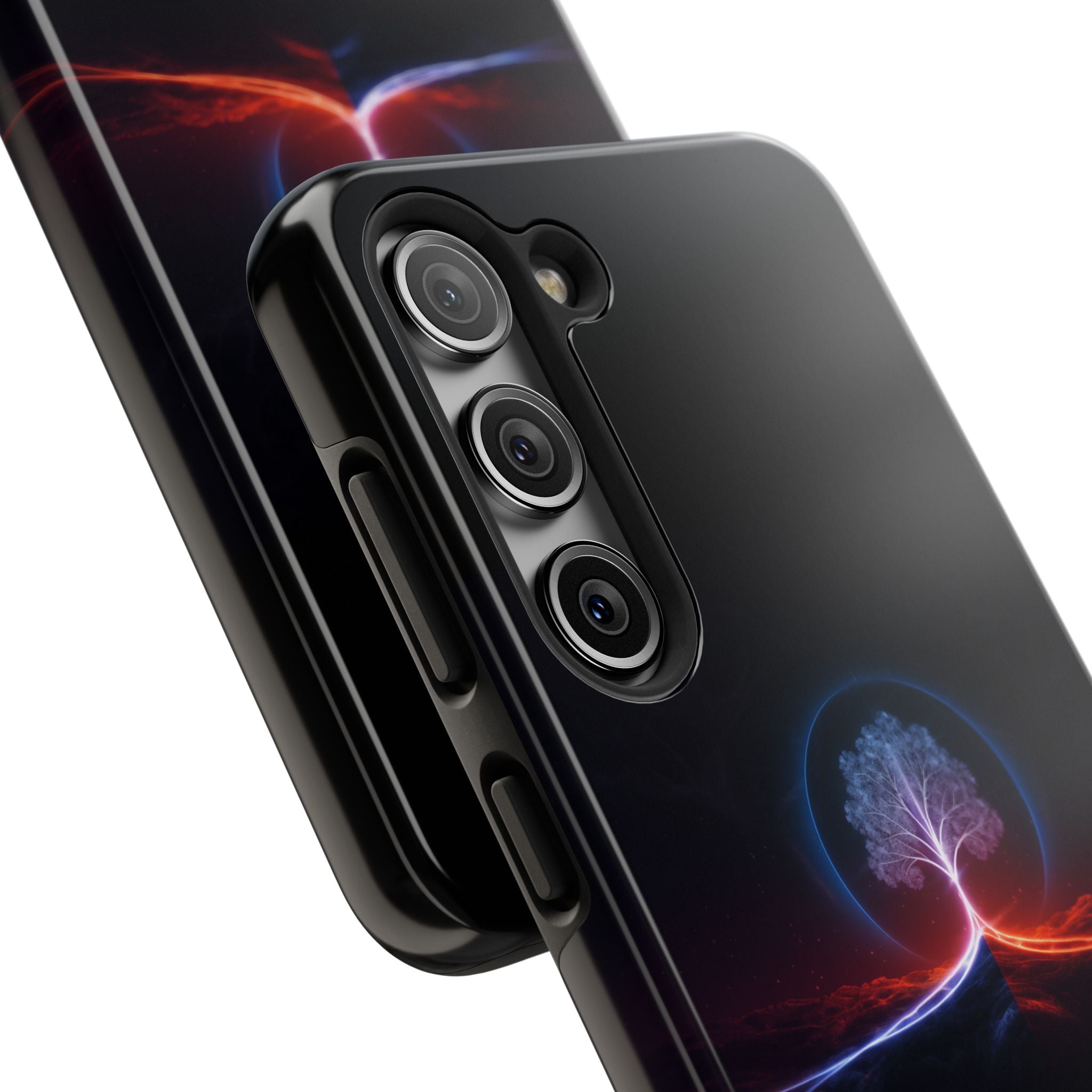 Artifact 12 | Tree of Logic Tough Case, Symbolic Phone Protection from TechnoSophy, Dual-Color Luminous Glyph Tree