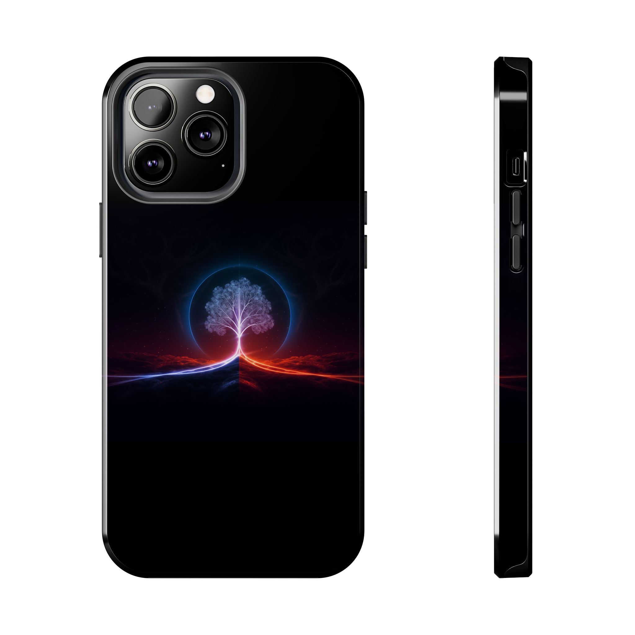 Artifact 12 | Tree of Logic Tough Case, Symbolic Phone Protection from TechnoSophy, Dual-Color Luminous Glyph Tree