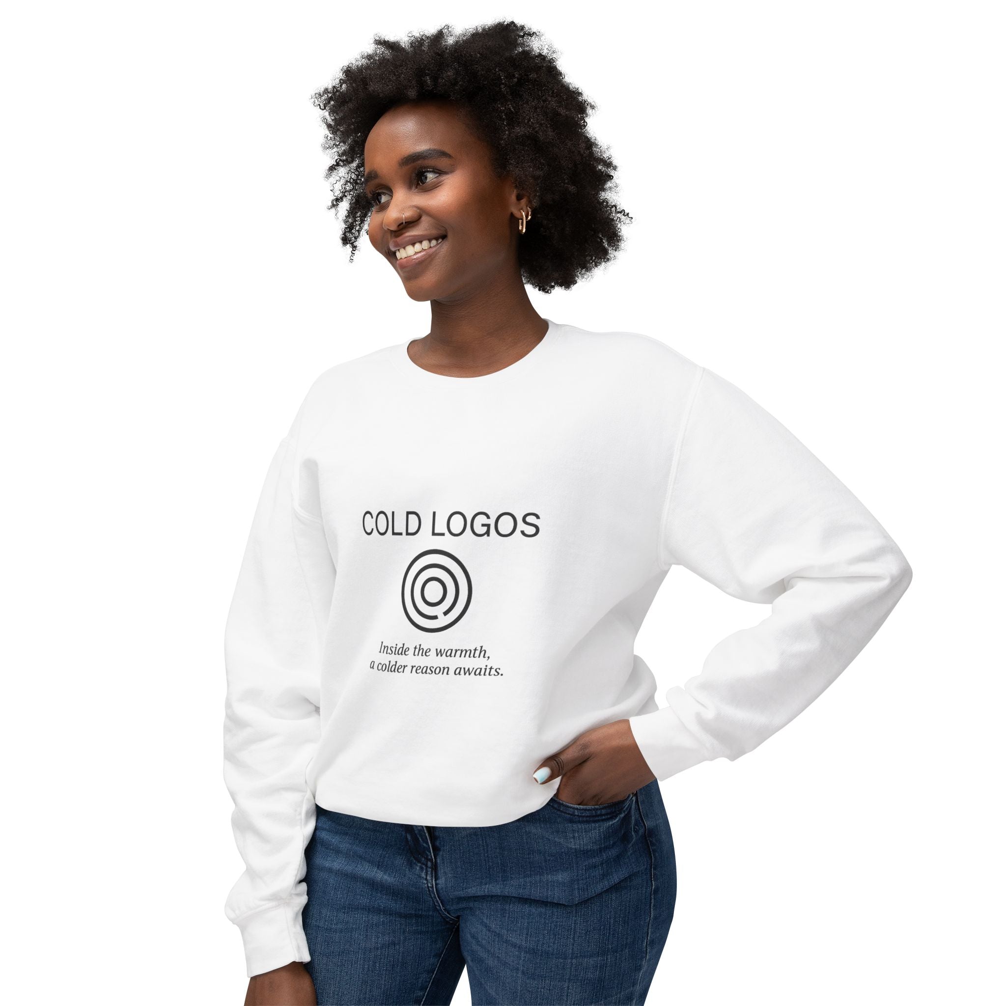 Artifact 13 | Cold Logos Sweatshirt, from TechnoSophy — Statement Ethical Gear for Rational Rebels, Think Tankers, and Chill Logicians