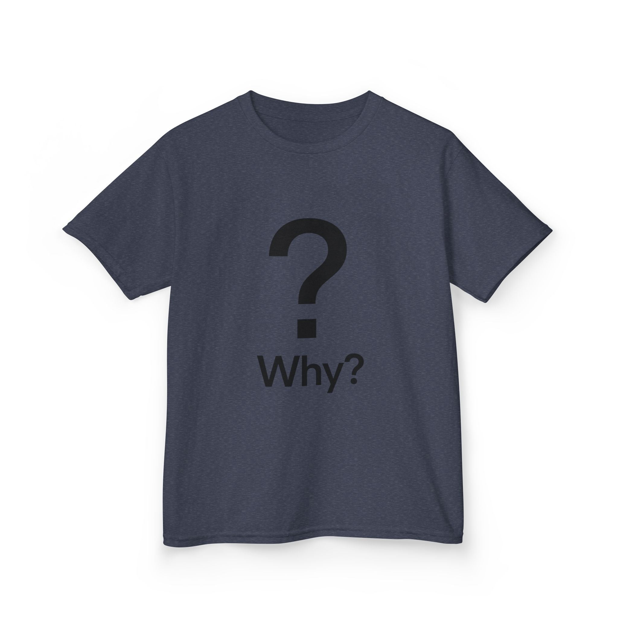 Artifact 19 | First Question Kids Tee, TechnoSophy Soft Youth Shirt, Bold Glyph for Curious Minds