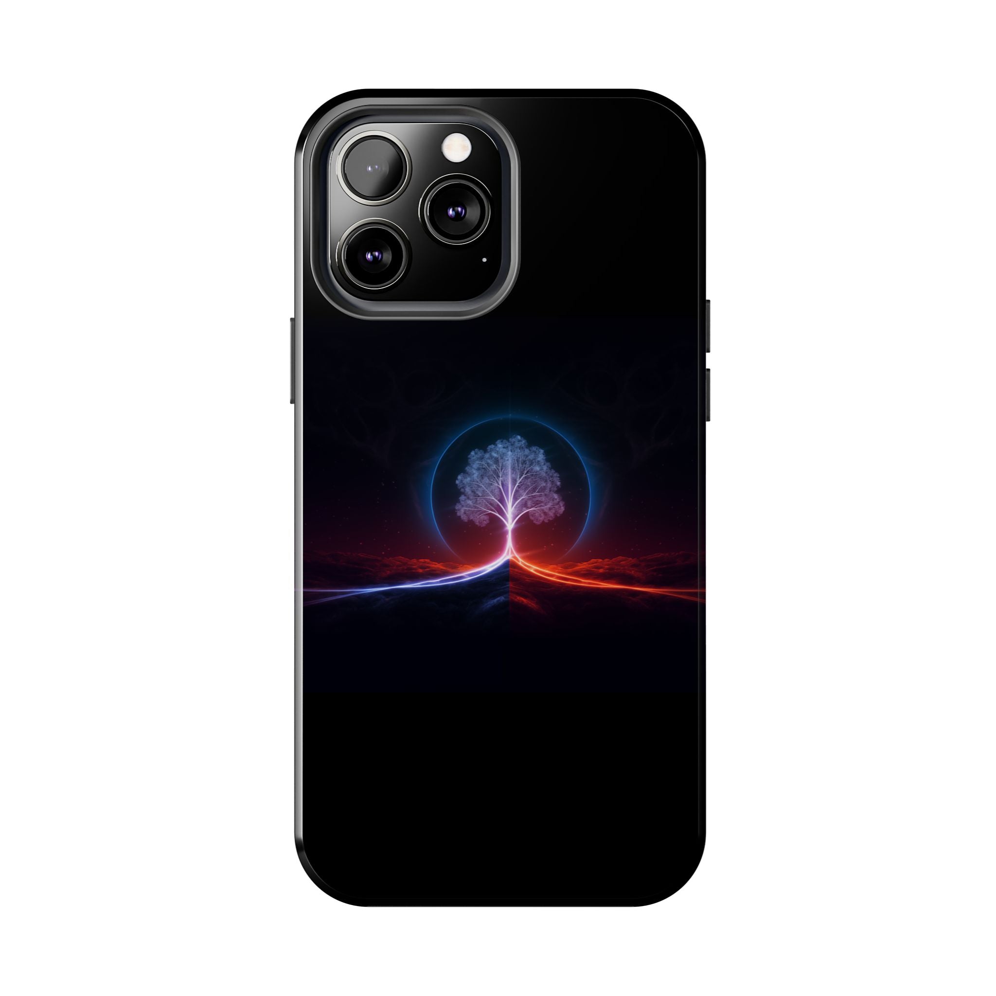 Artifact 12 | Tree of Logic Tough Case, Symbolic Phone Protection from TechnoSophy, Dual-Color Luminous Glyph Tree