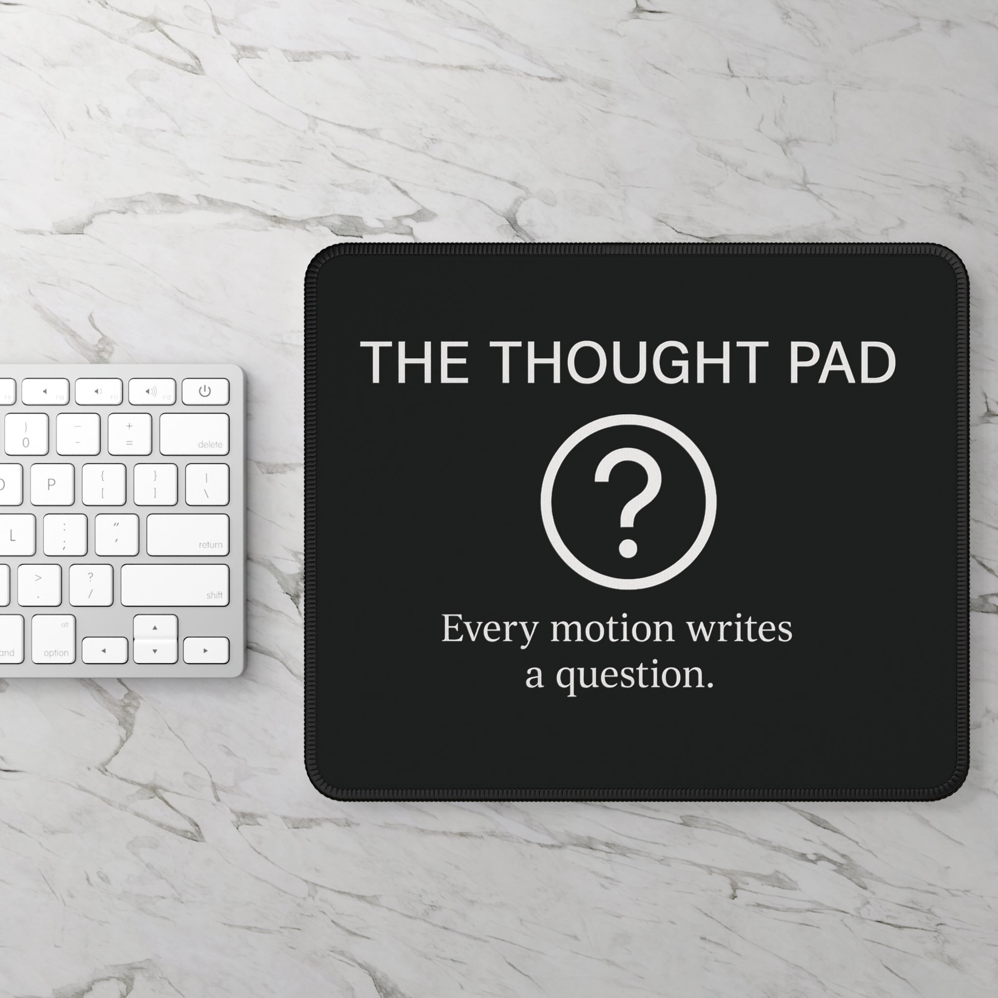 Artifact 16 | Thought Pad Mousepad, from TechnoSophy — Symbolic Desk Gear for Thinkers, Coders, and Quiet Analysts