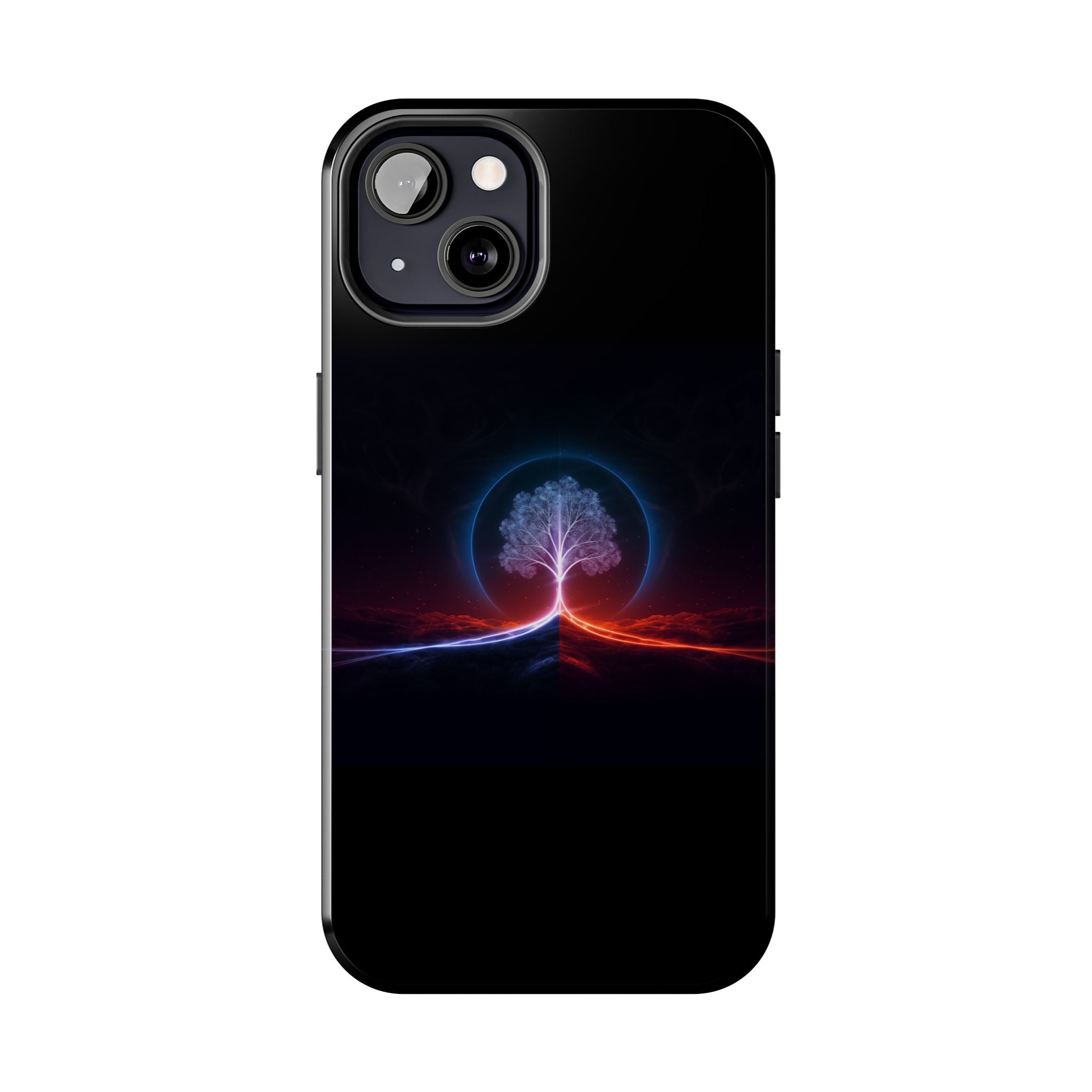 Artifact 12 | Tree of Logic Tough Case, Symbolic Phone Protection from TechnoSophy, Dual-Color Luminous Glyph Tree