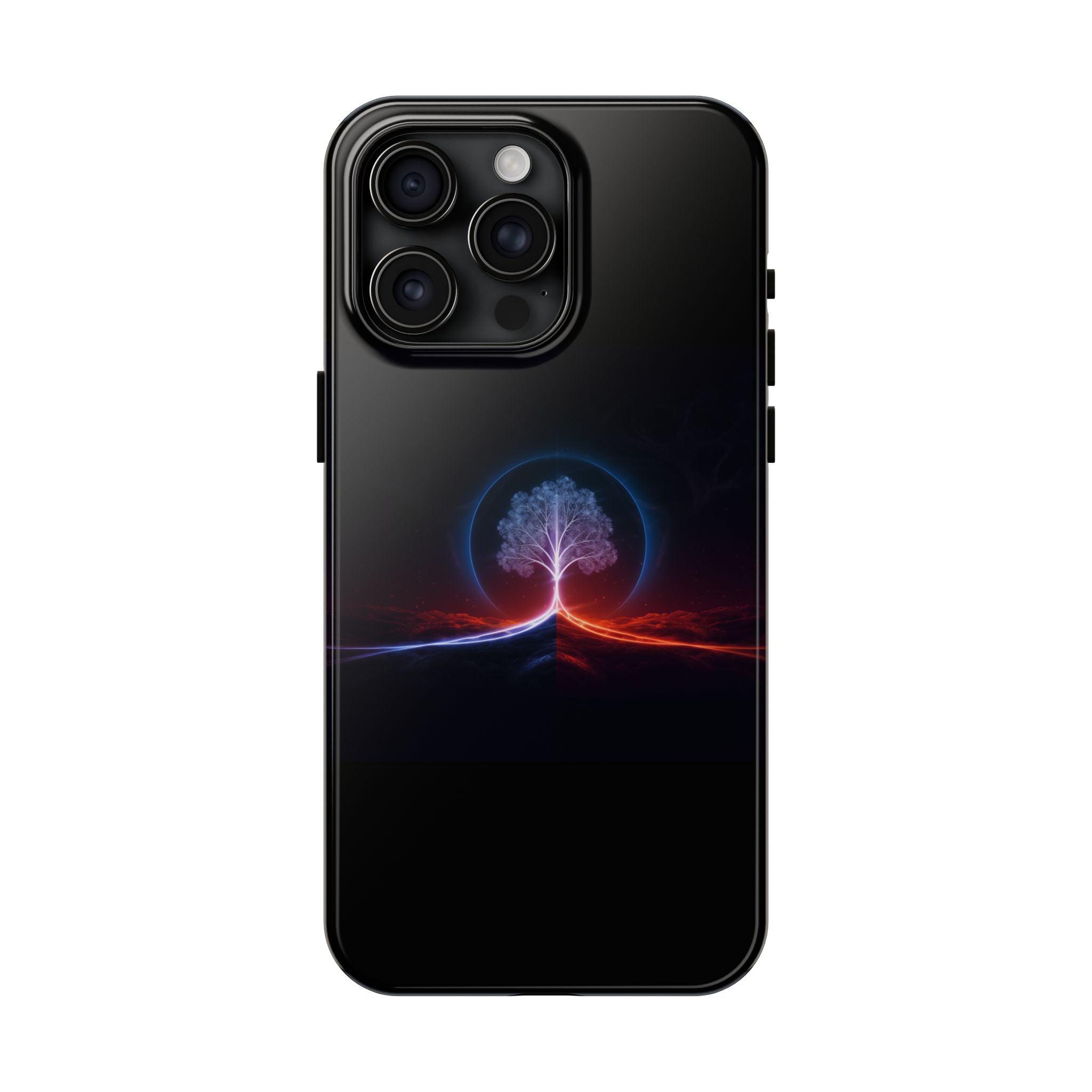 Artifact 12 | Tree of Logic Tough Case, Symbolic Phone Protection from TechnoSophy, Dual-Color Luminous Glyph Tree