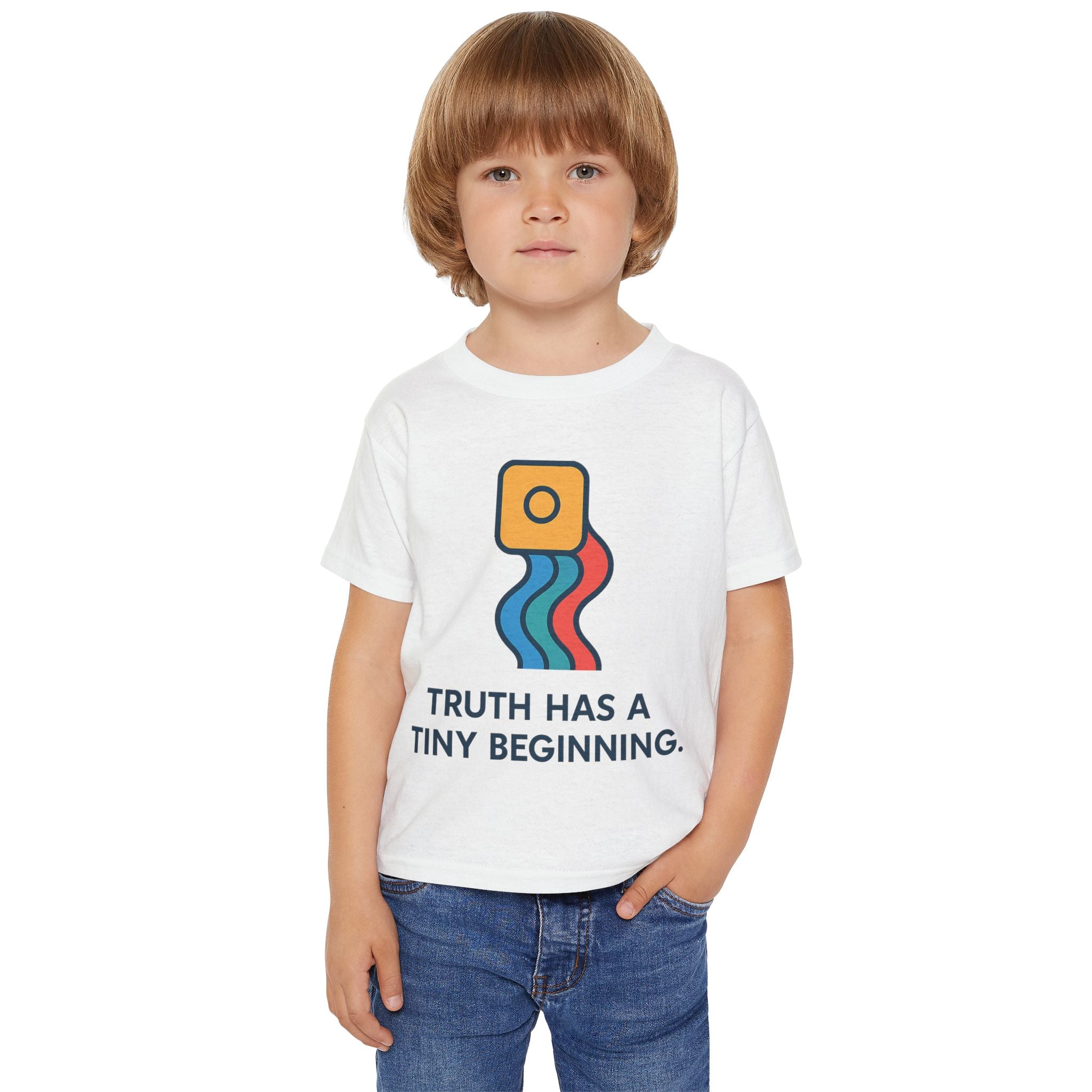 Artifact 20 | MiniLogos Toddler Tee, TechnoSophy Symbol Shirt for Micro Minds, Soft Surreal Shapes