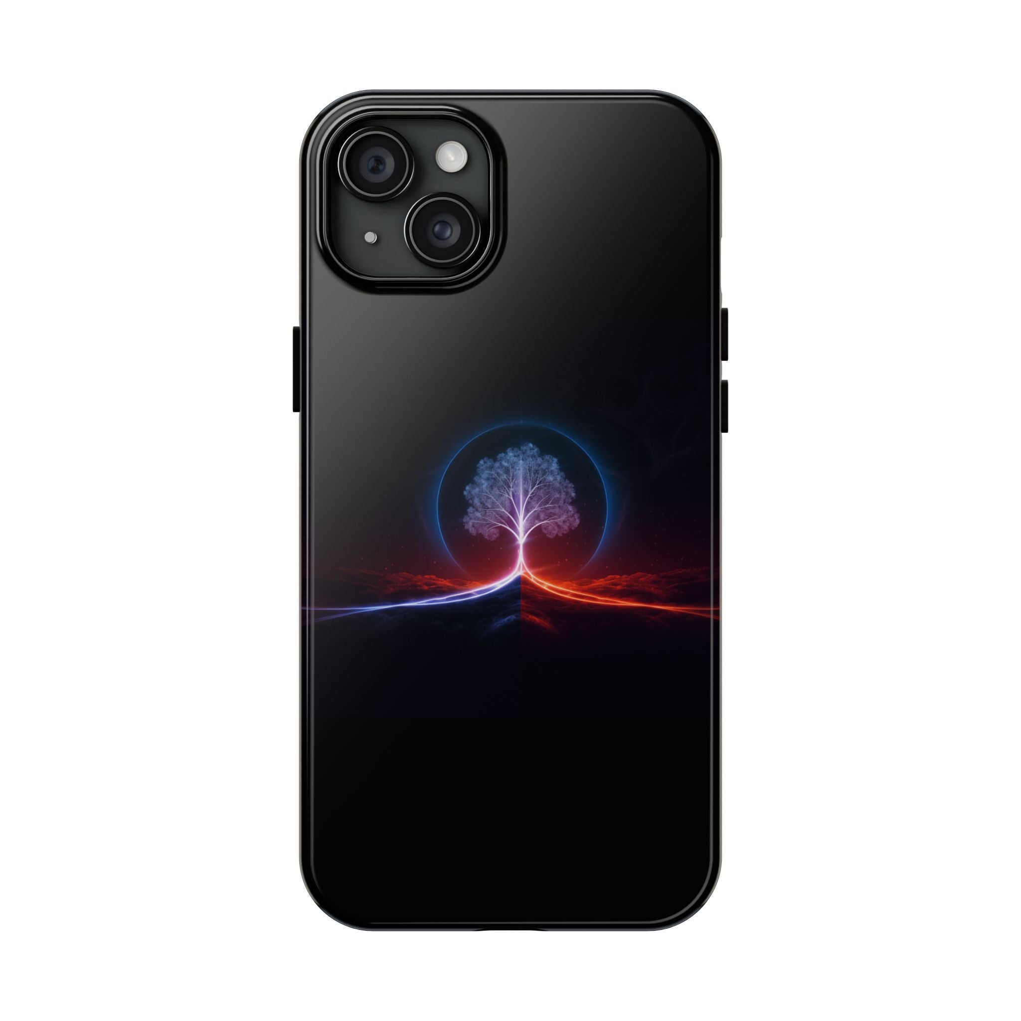 Artifact 12 | Tree of Logic Tough Case, Symbolic Phone Protection from TechnoSophy, Dual-Color Luminous Glyph Tree