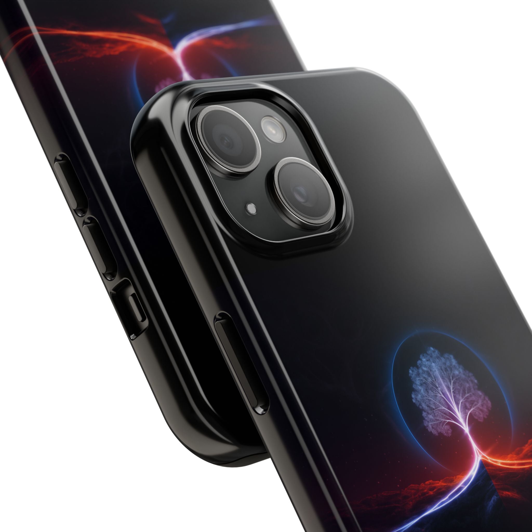 Artifact 12 | Tree of Logic Tough Case, Symbolic Phone Protection from TechnoSophy, Dual-Color Luminous Glyph Tree