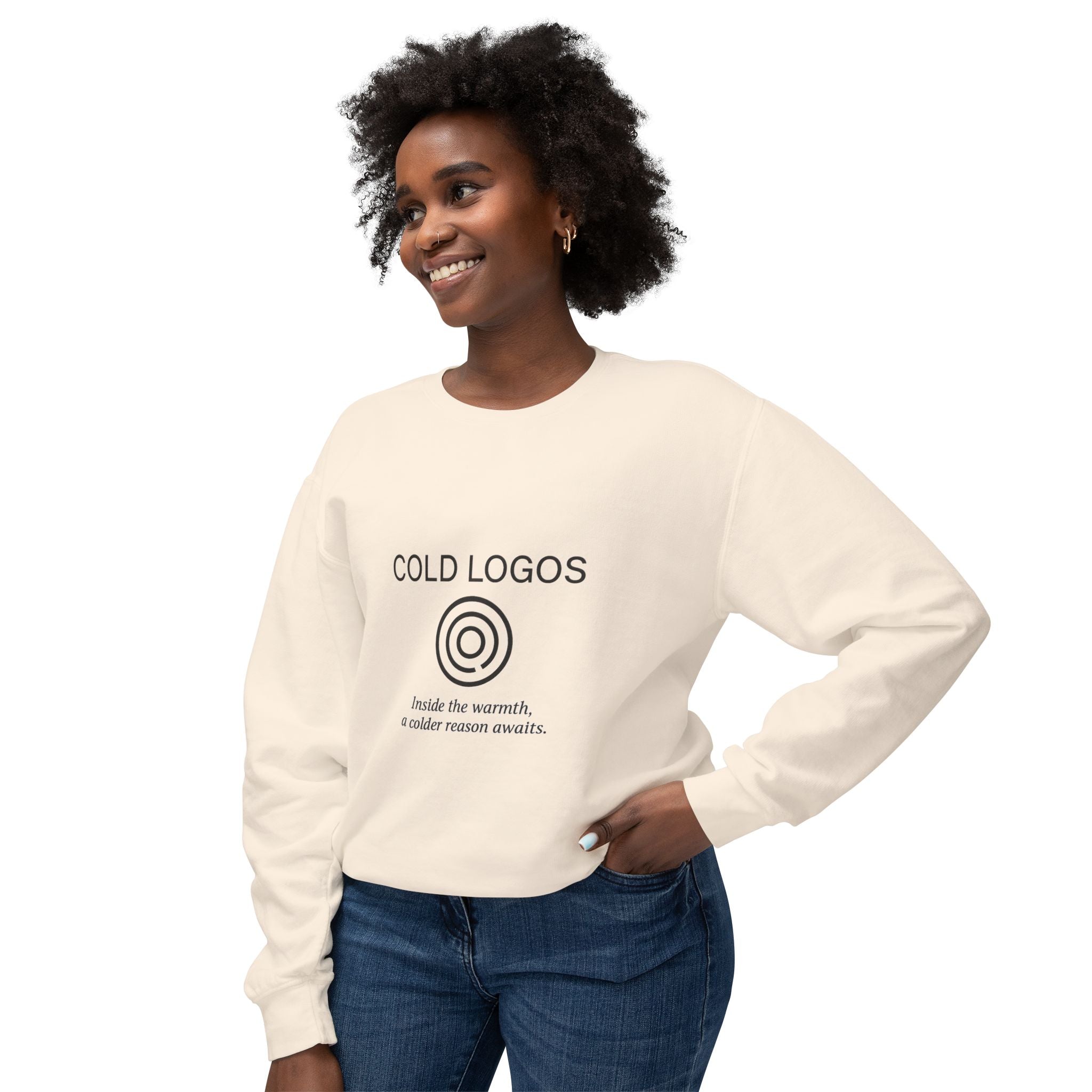 Artifact 13 | Cold Logos Sweatshirt, from TechnoSophy — Statement Ethical Gear for Rational Rebels, Think Tankers, and Chill Logicians