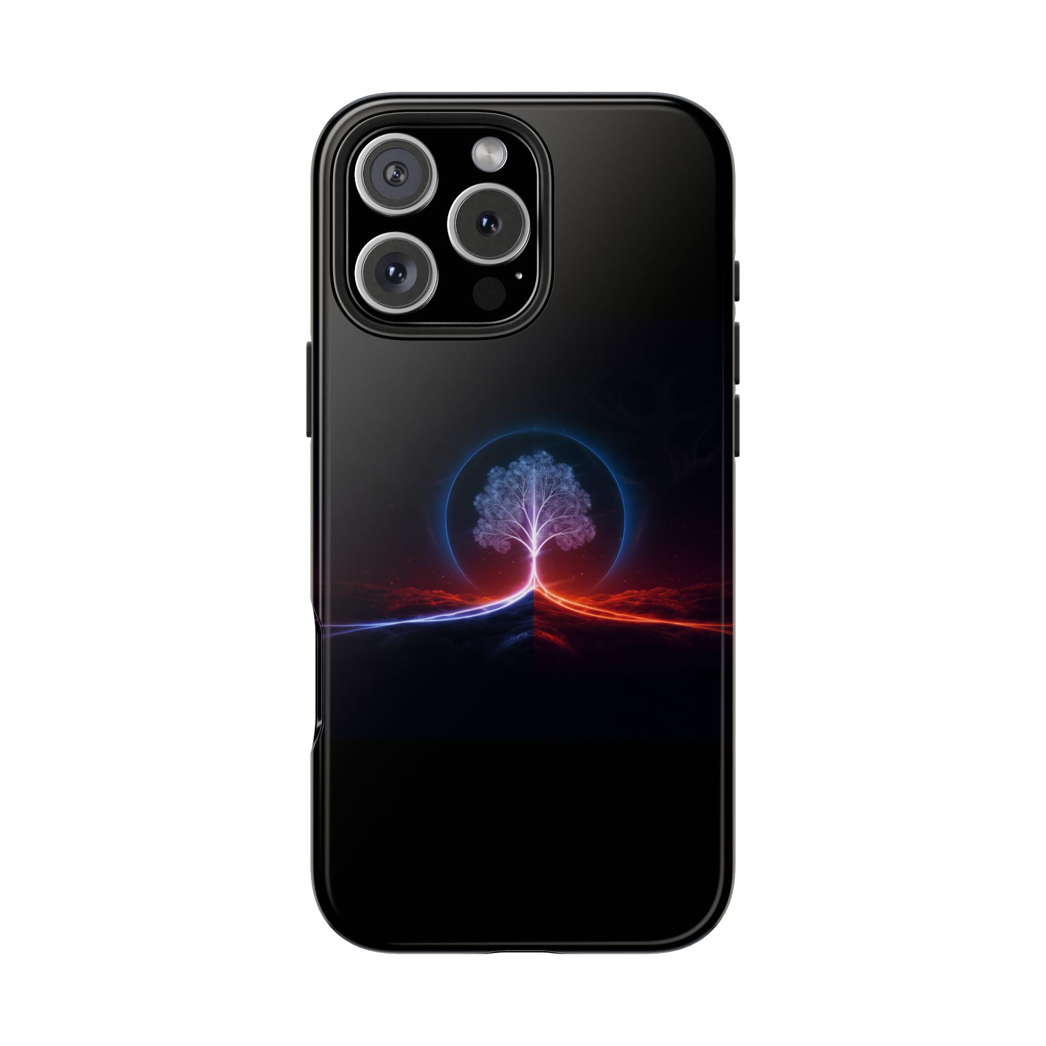 Artifact 12 | Tree of Logic Tough Case, Symbolic Phone Protection from TechnoSophy, Dual-Color Luminous Glyph Tree