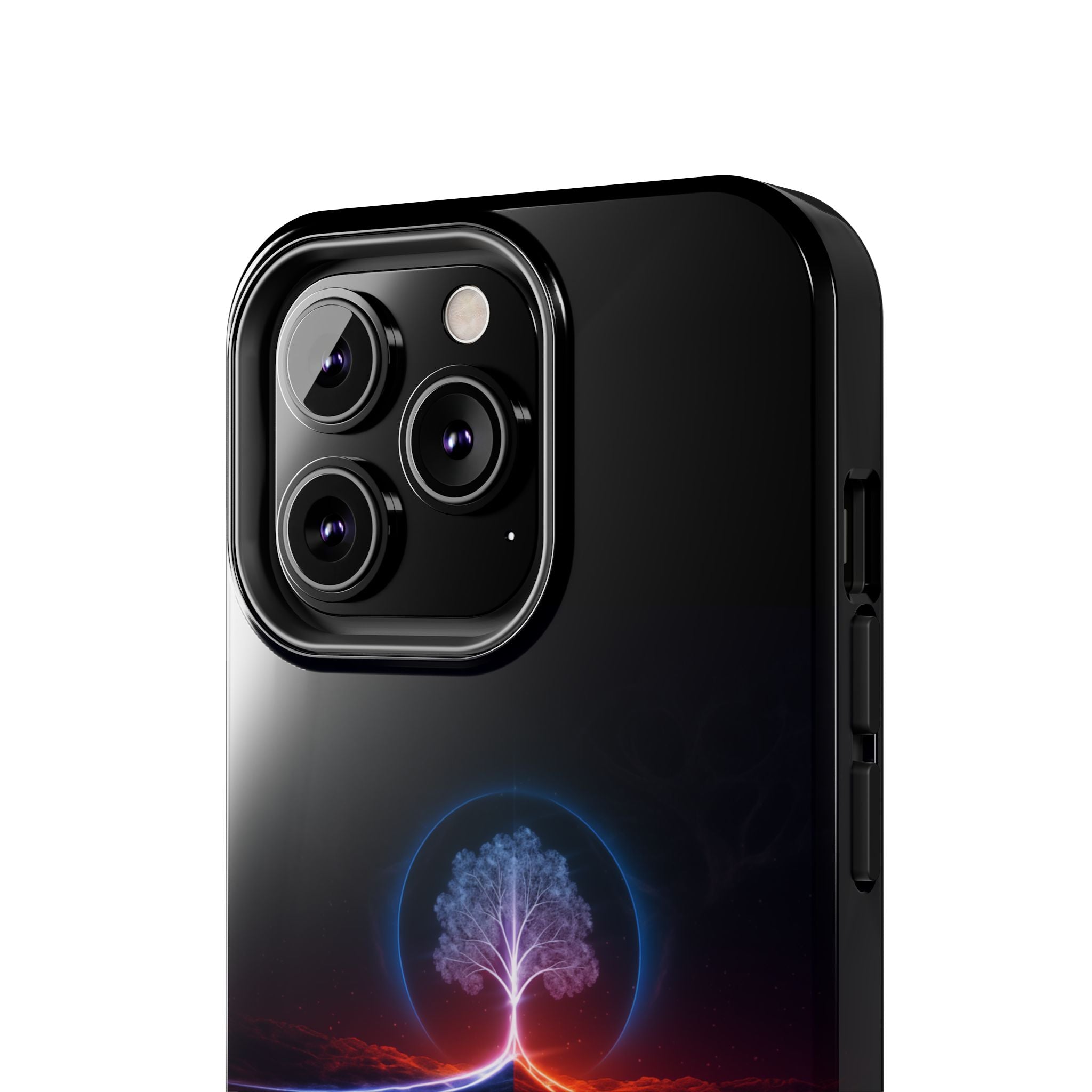 Artifact 12 | Tree of Logic Tough Case, Symbolic Phone Protection from TechnoSophy, Dual-Color Luminous Glyph Tree