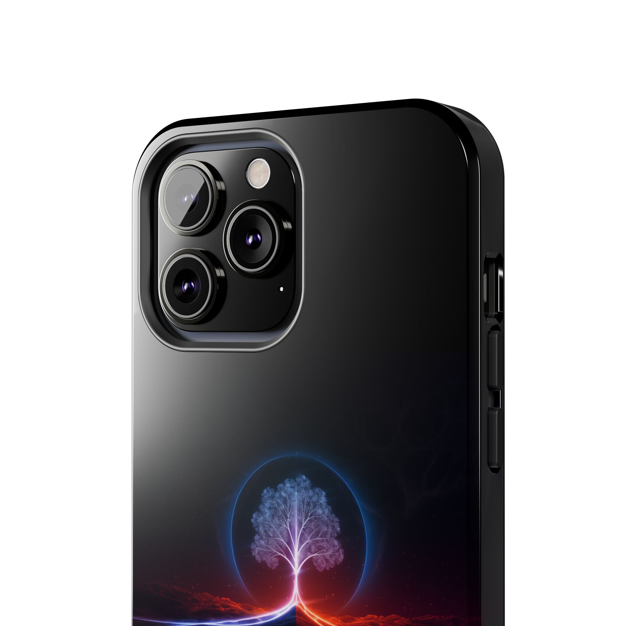 Artifact 12 | Tree of Logic Tough Case, Symbolic Phone Protection from TechnoSophy, Dual-Color Luminous Glyph Tree