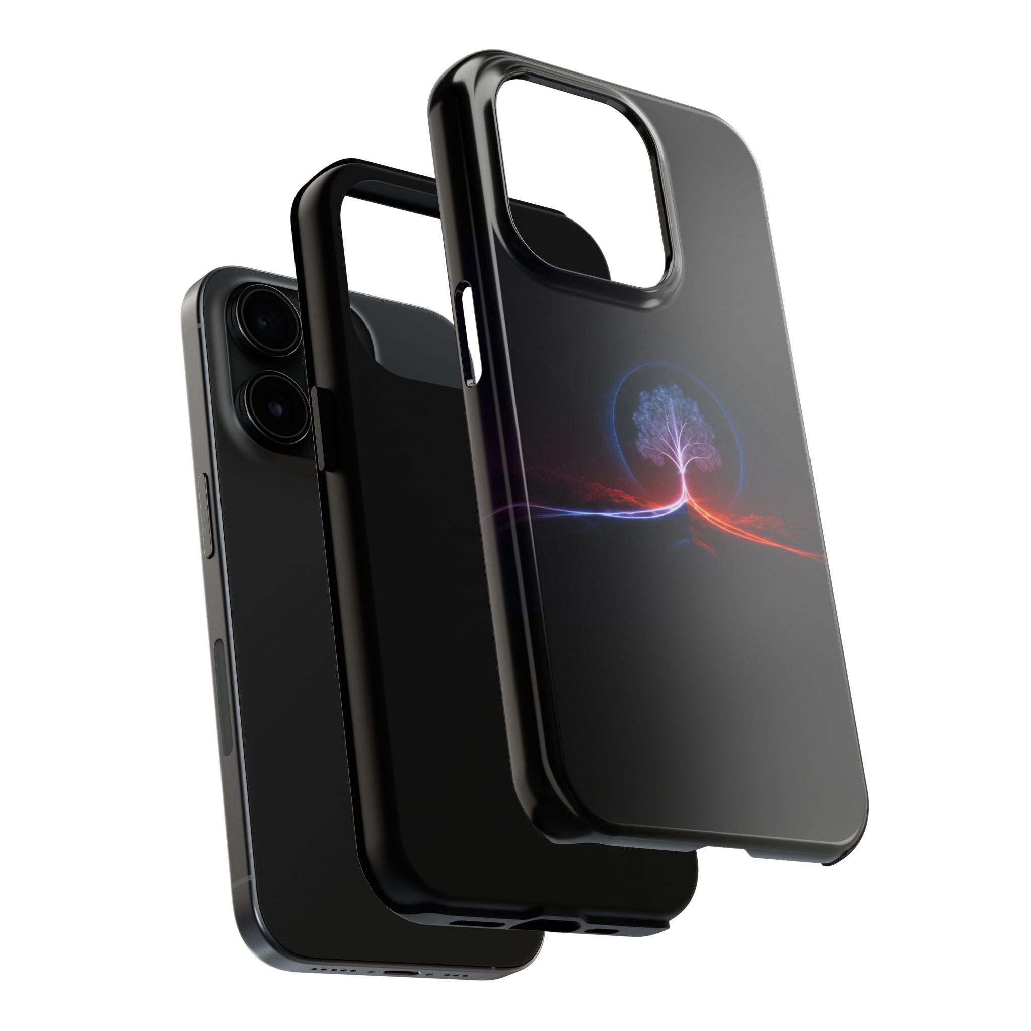 Artifact 12 | Tree of Logic Tough Case, Symbolic Phone Protection from TechnoSophy, Dual-Color Luminous Glyph Tree