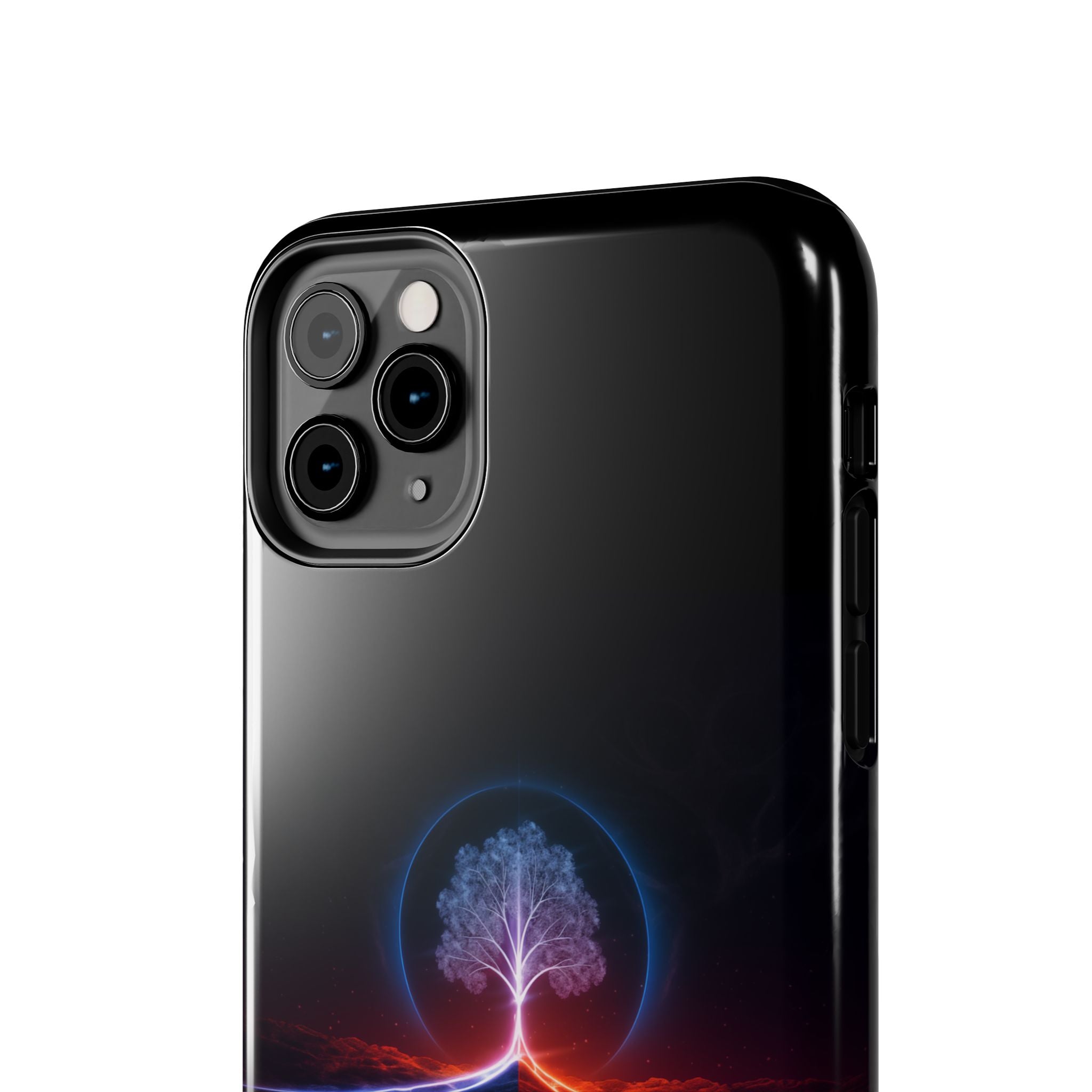 Artifact 12 | Tree of Logic Tough Case, Symbolic Phone Protection from TechnoSophy, Dual-Color Luminous Glyph Tree
