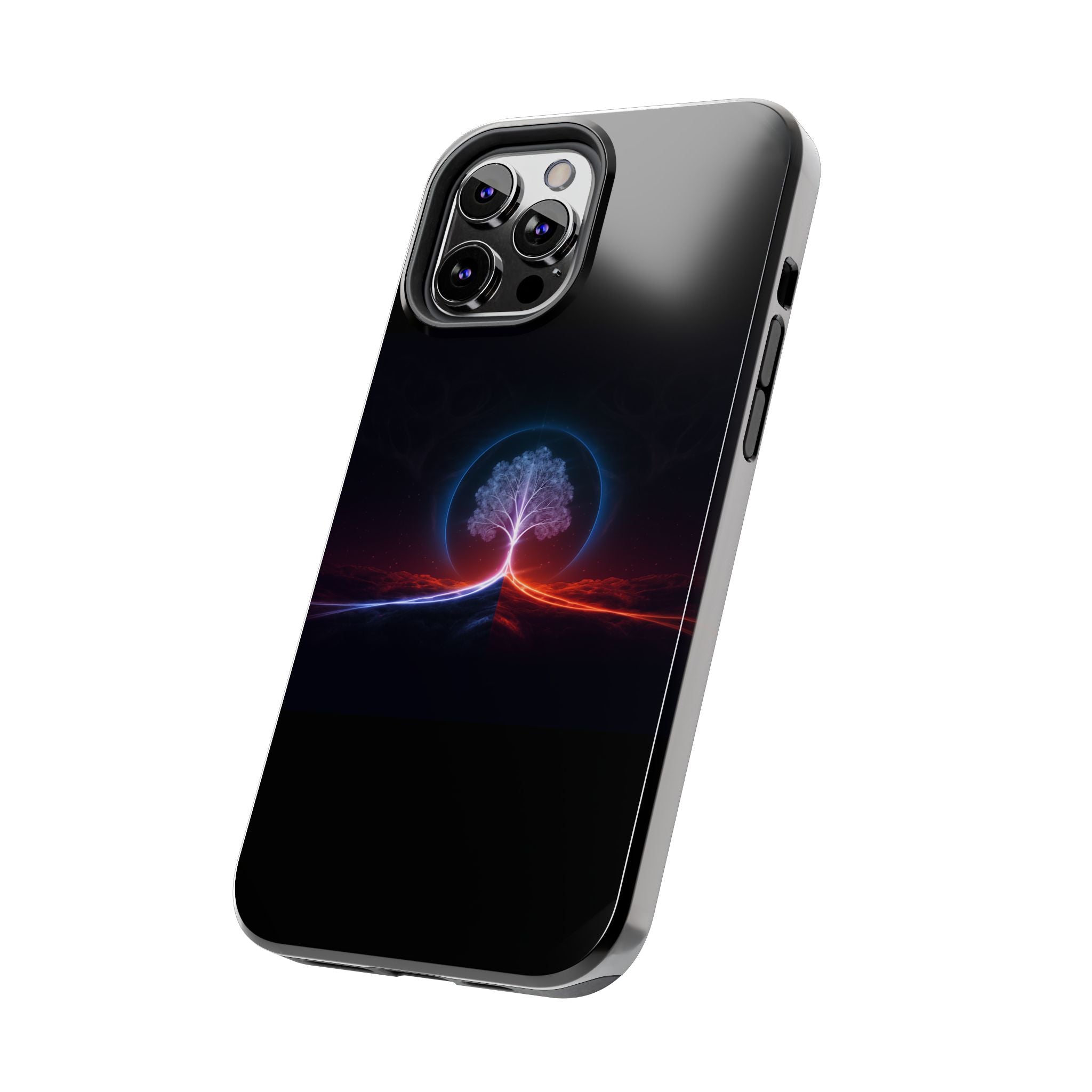 Artifact 12 | Tree of Logic Tough Case, Symbolic Phone Protection from TechnoSophy, Dual-Color Luminous Glyph Tree
