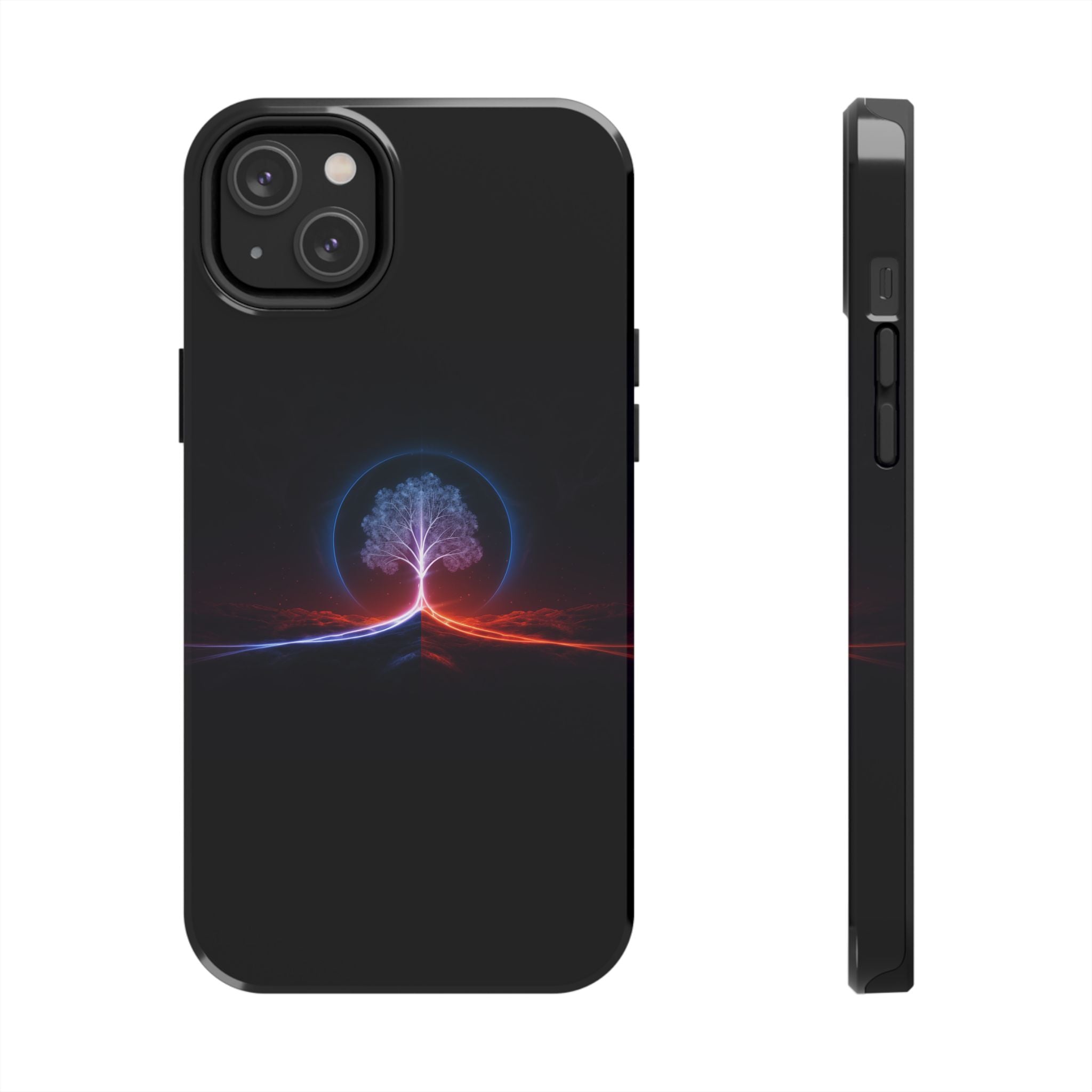 Artifact 12 | Tree of Logic Tough Case, Symbolic Phone Protection from TechnoSophy, Dual-Color Luminous Glyph Tree