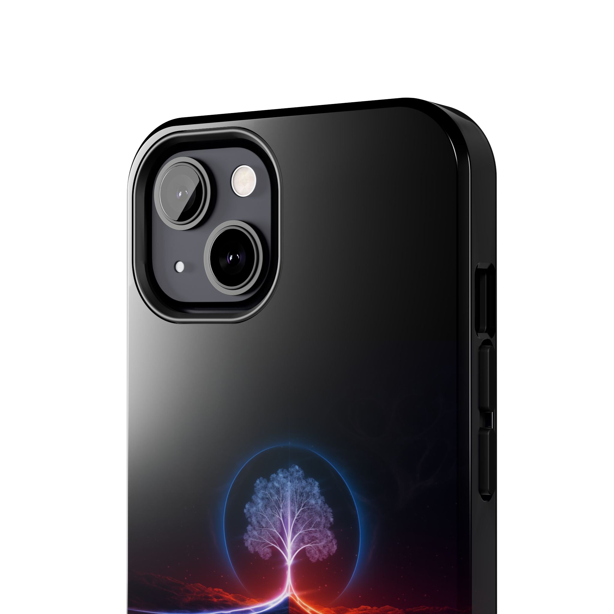 Artifact 12 | Tree of Logic Tough Case, Symbolic Phone Protection from TechnoSophy, Dual-Color Luminous Glyph Tree