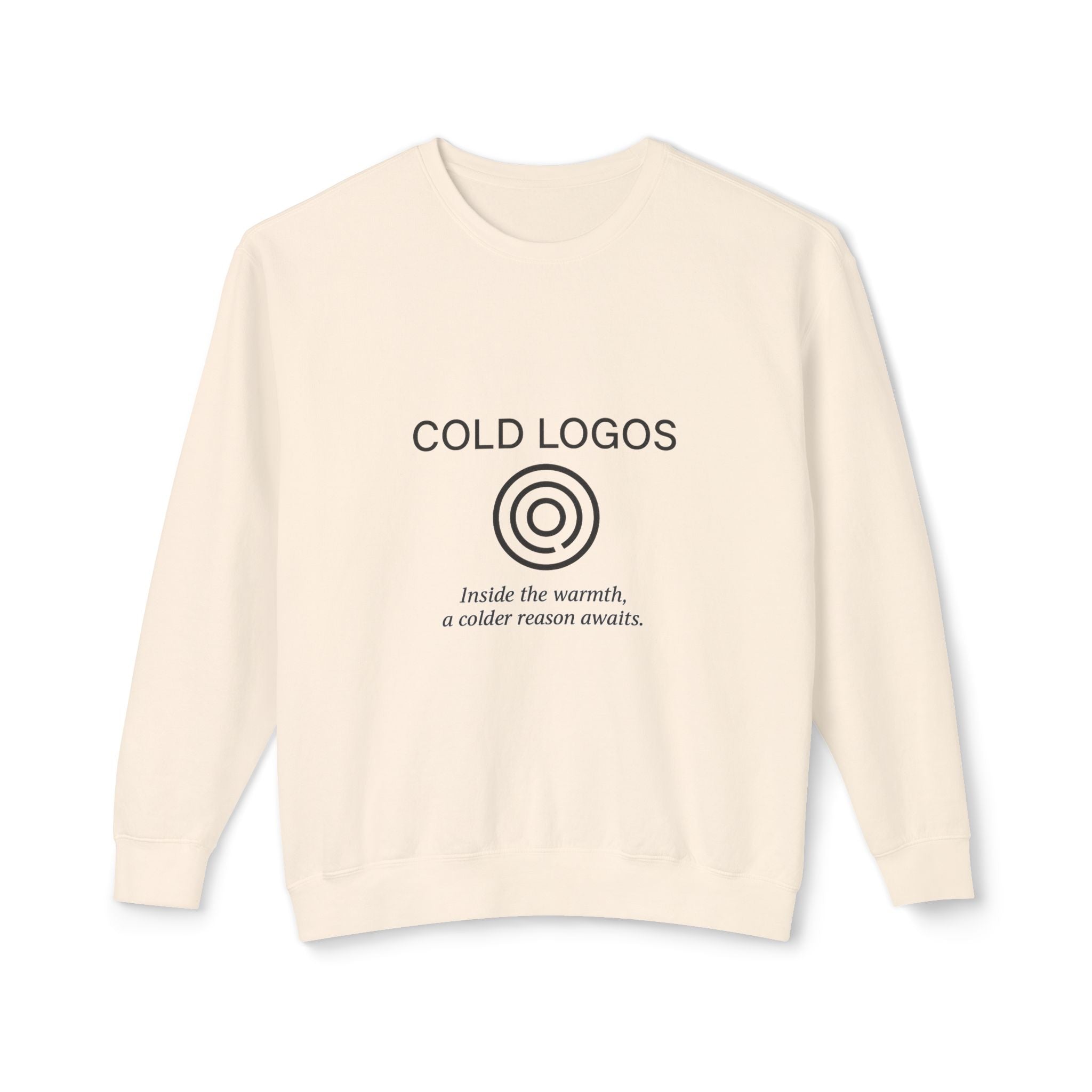 Artifact 13 | Cold Logos Sweatshirt, from TechnoSophy — Statement Ethical Gear for Rational Rebels, Think Tankers, and Chill Logicians