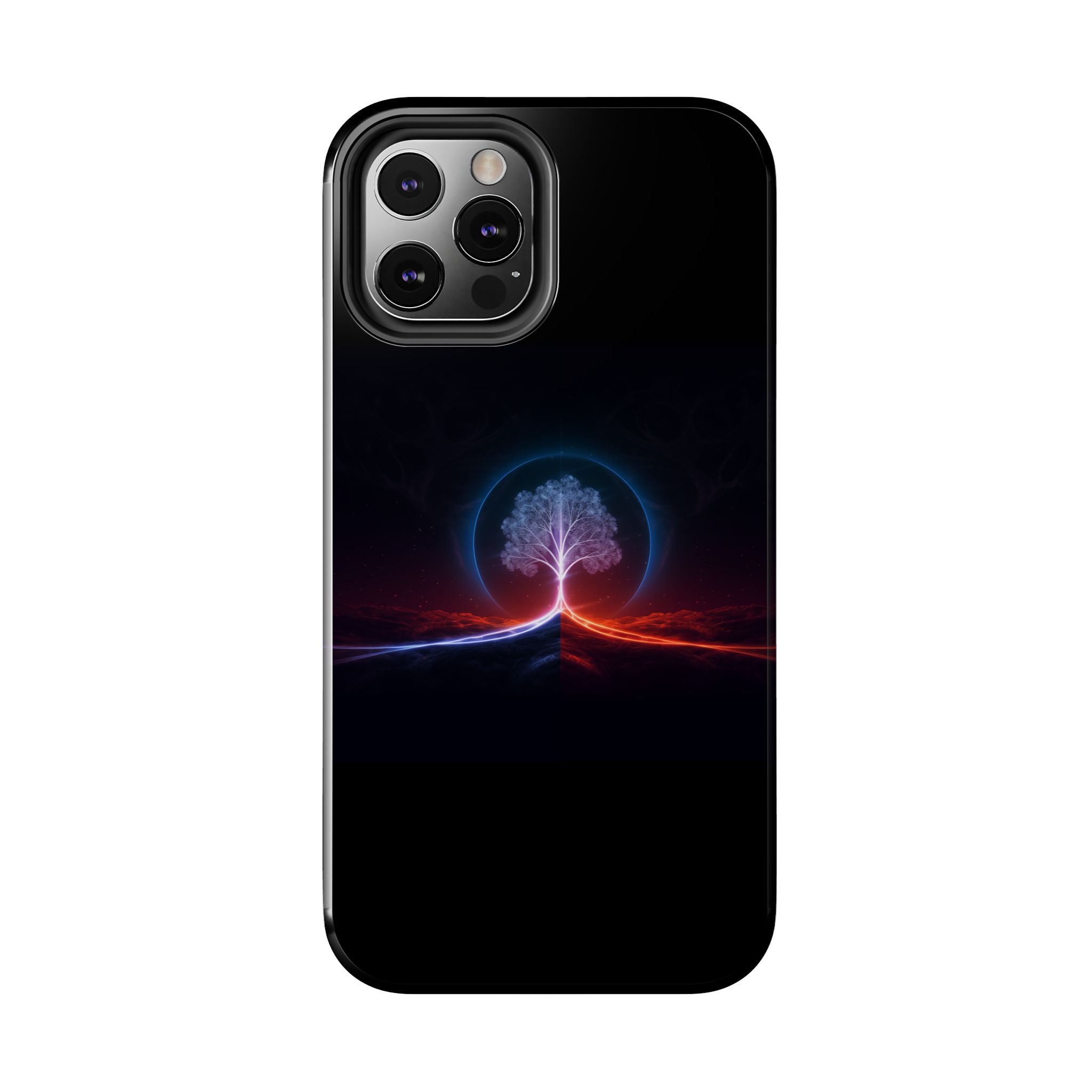 Artifact 12 | Tree of Logic Tough Case, Symbolic Phone Protection from TechnoSophy, Dual-Color Luminous Glyph Tree