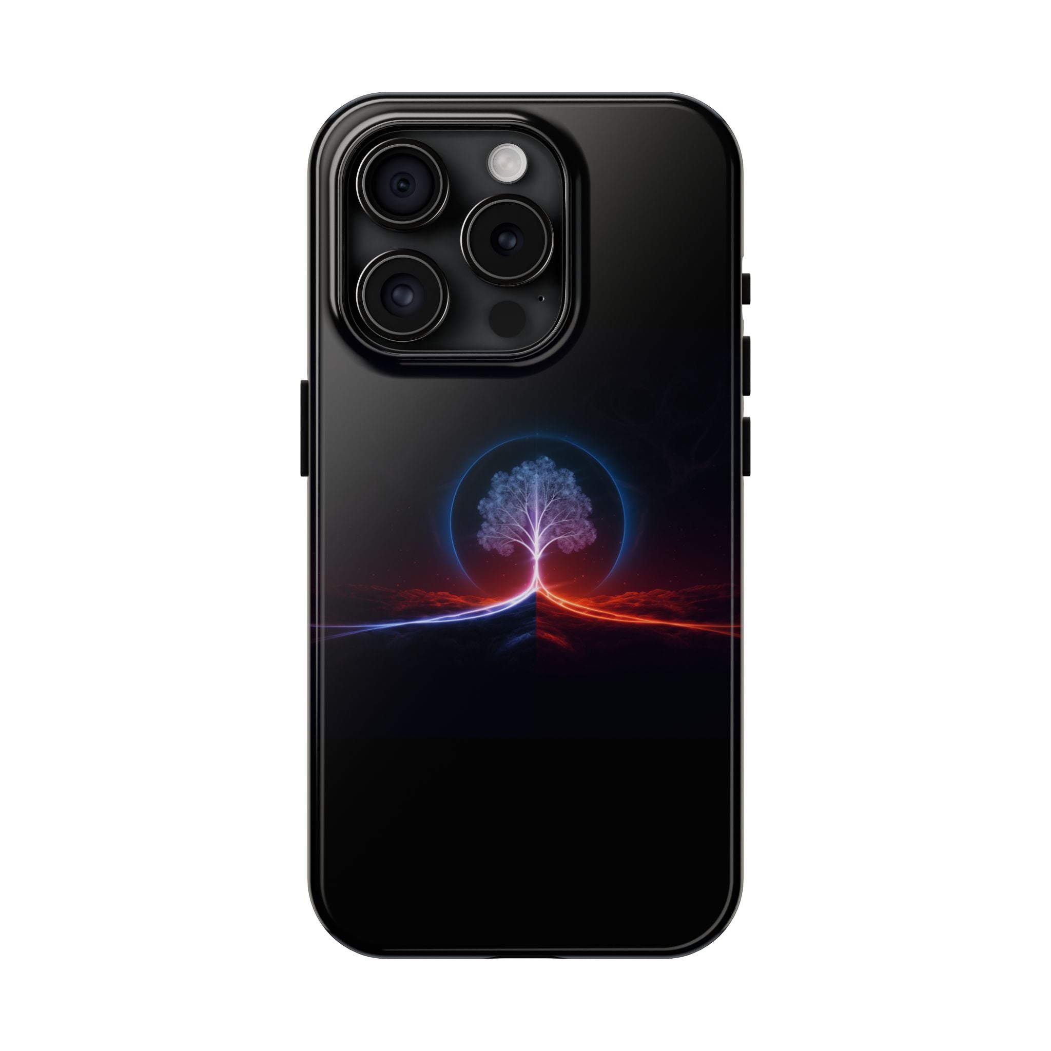 Artifact 12 | Tree of Logic Tough Case, Symbolic Phone Protection from TechnoSophy, Dual-Color Luminous Glyph Tree