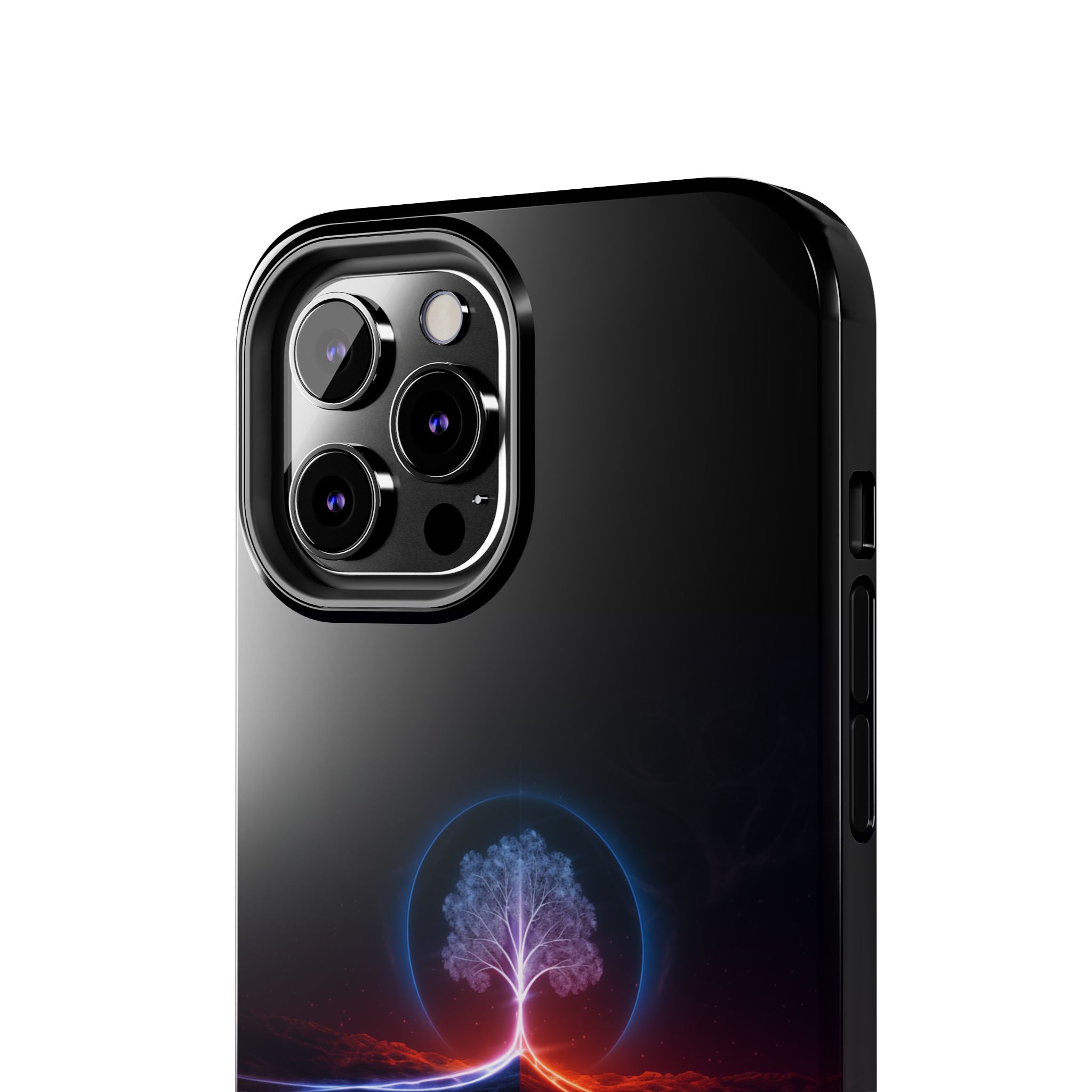 Artifact 12 | Tree of Logic Tough Case, Symbolic Phone Protection from TechnoSophy, Dual-Color Luminous Glyph Tree