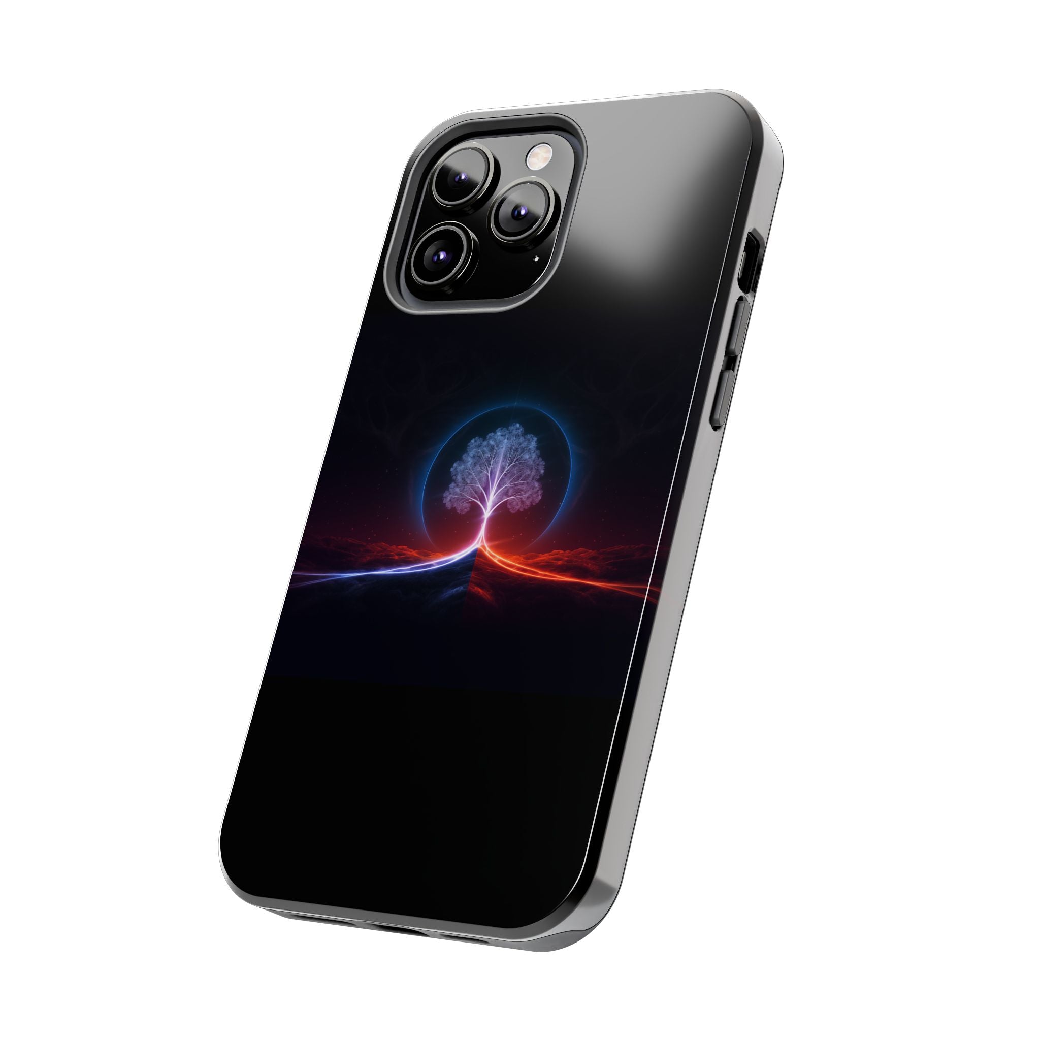Artifact 12 | Tree of Logic Tough Case, Symbolic Phone Protection from TechnoSophy, Dual-Color Luminous Glyph Tree