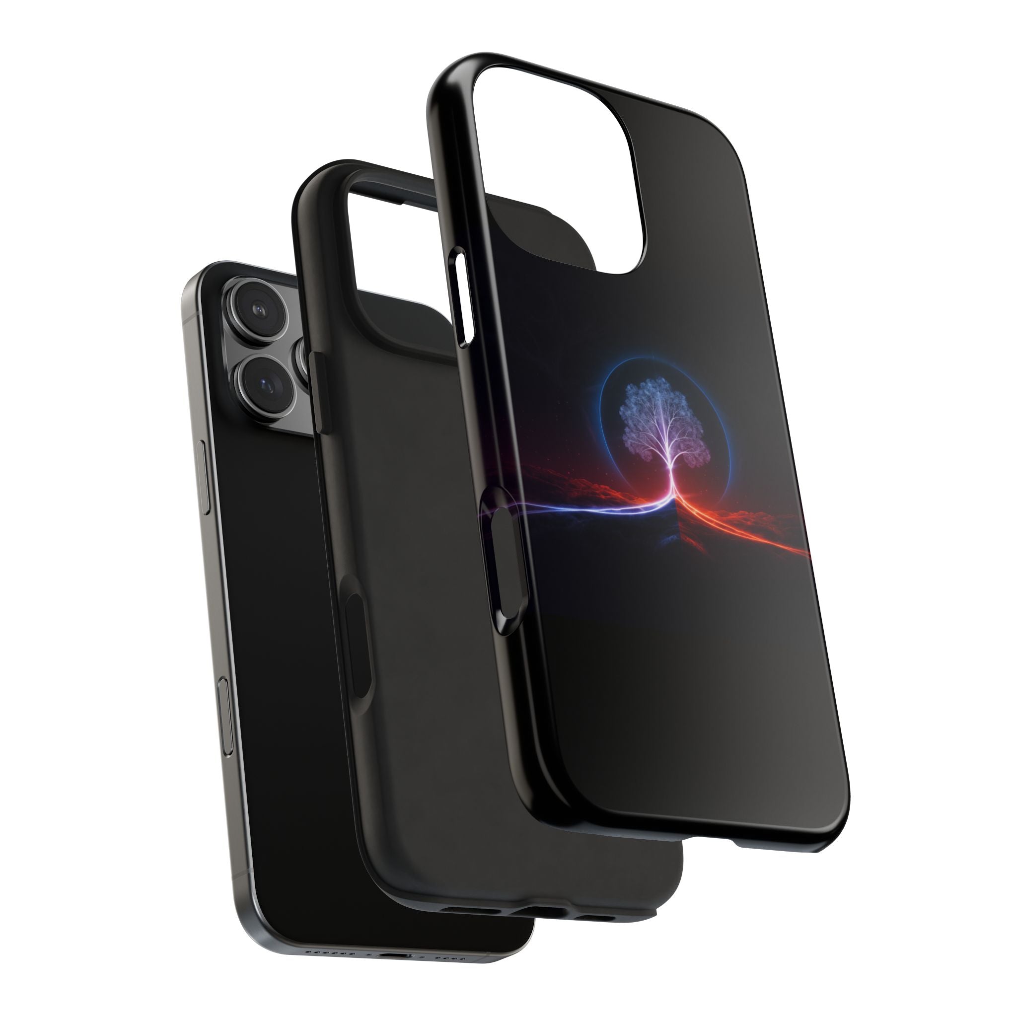 Artifact 12 | Tree of Logic Tough Case, Symbolic Phone Protection from TechnoSophy, Dual-Color Luminous Glyph Tree