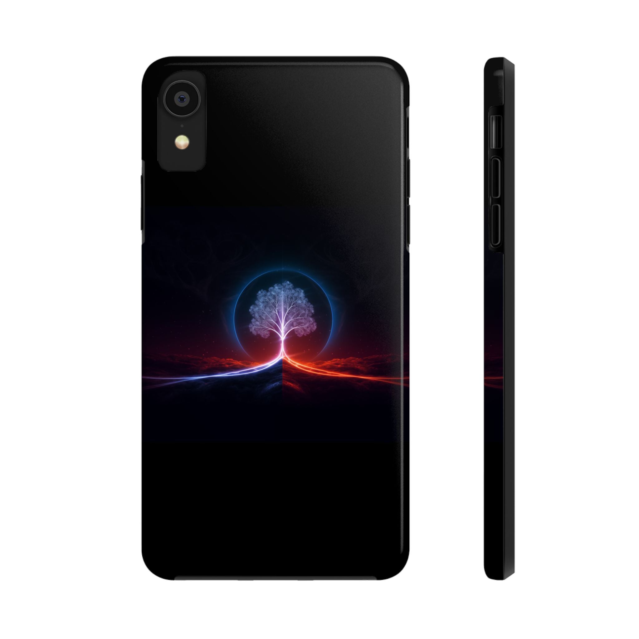 Artifact 12 | Tree of Logic Tough Case, Symbolic Phone Protection from TechnoSophy, Dual-Color Luminous Glyph Tree