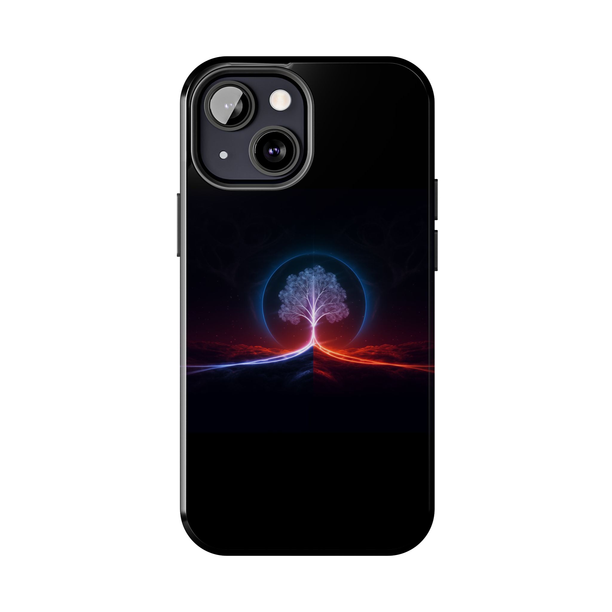 Artifact 12 | Tree of Logic Tough Case, Symbolic Phone Protection from TechnoSophy, Dual-Color Luminous Glyph Tree