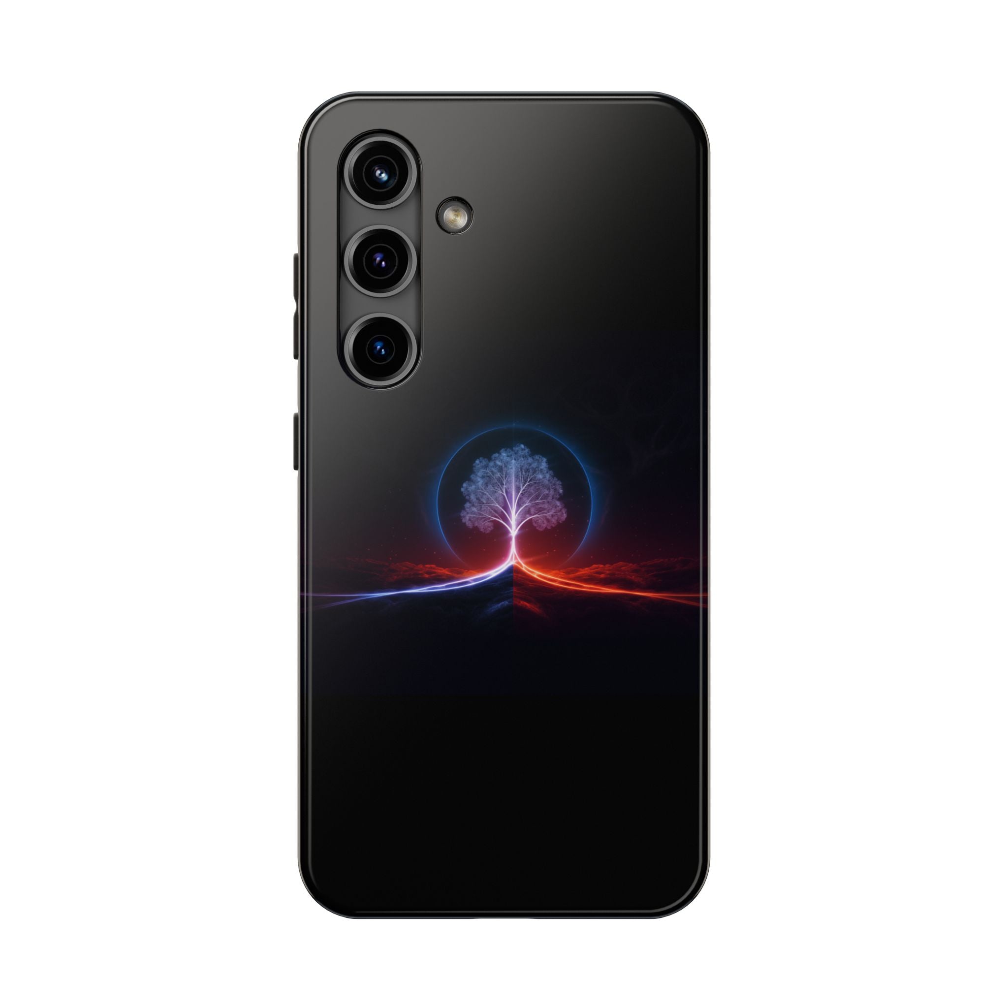Artifact 12 | Tree of Logic Tough Case, Symbolic Phone Protection from TechnoSophy, Dual-Color Luminous Glyph Tree