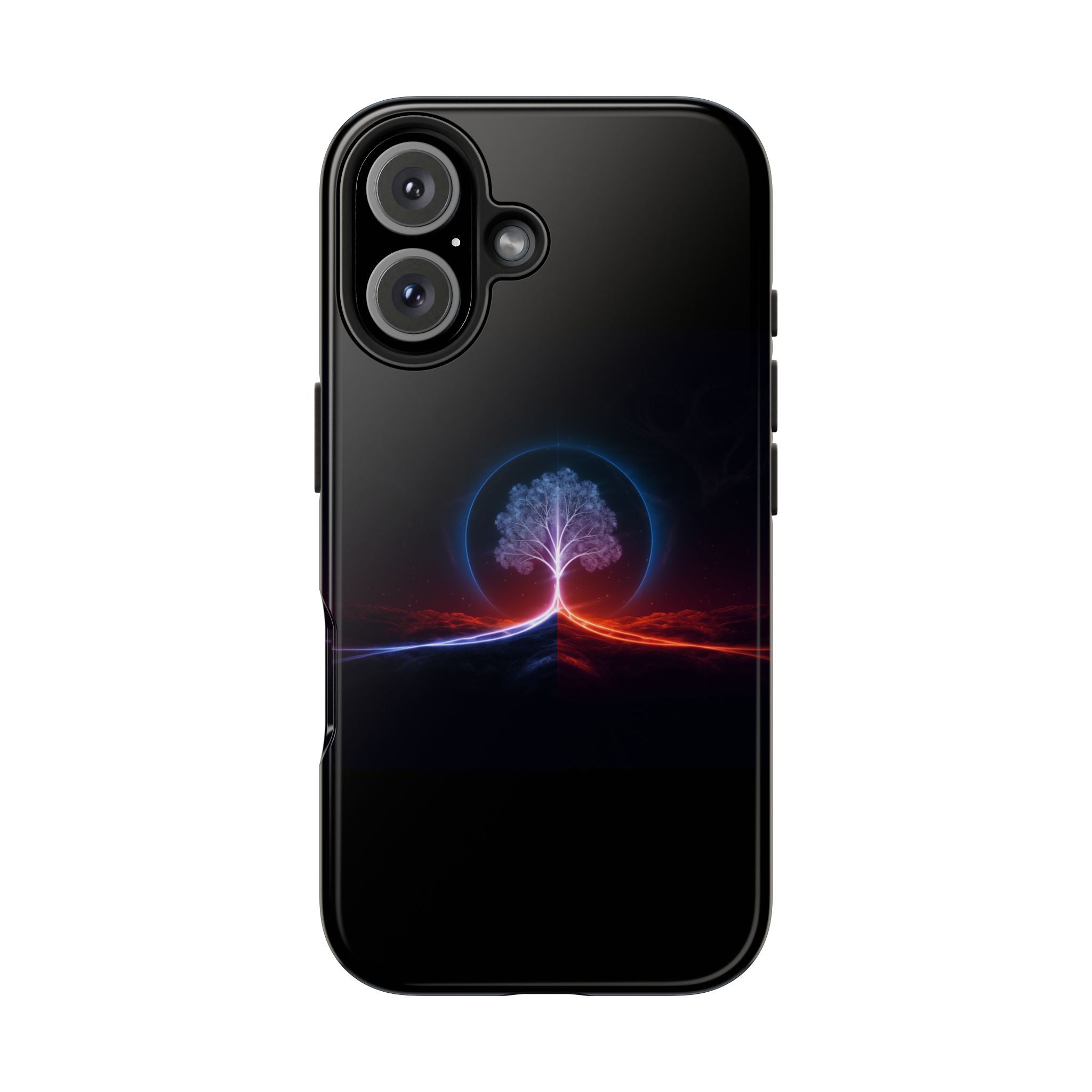 Artifact 12 | Tree of Logic Tough Case, Symbolic Phone Protection from TechnoSophy, Dual-Color Luminous Glyph Tree