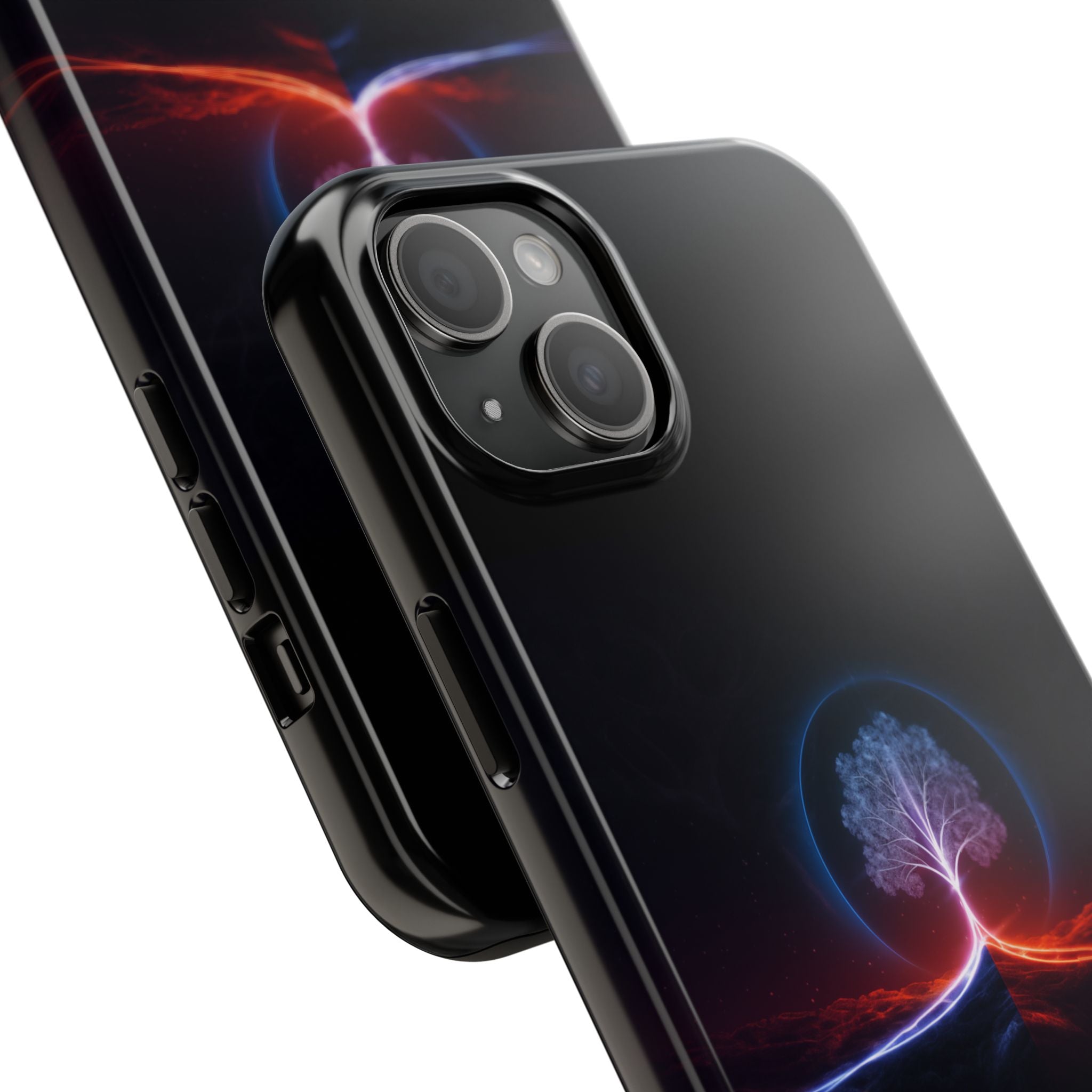 Artifact 12 | Tree of Logic Tough Case, Symbolic Phone Protection from TechnoSophy, Dual-Color Luminous Glyph Tree
