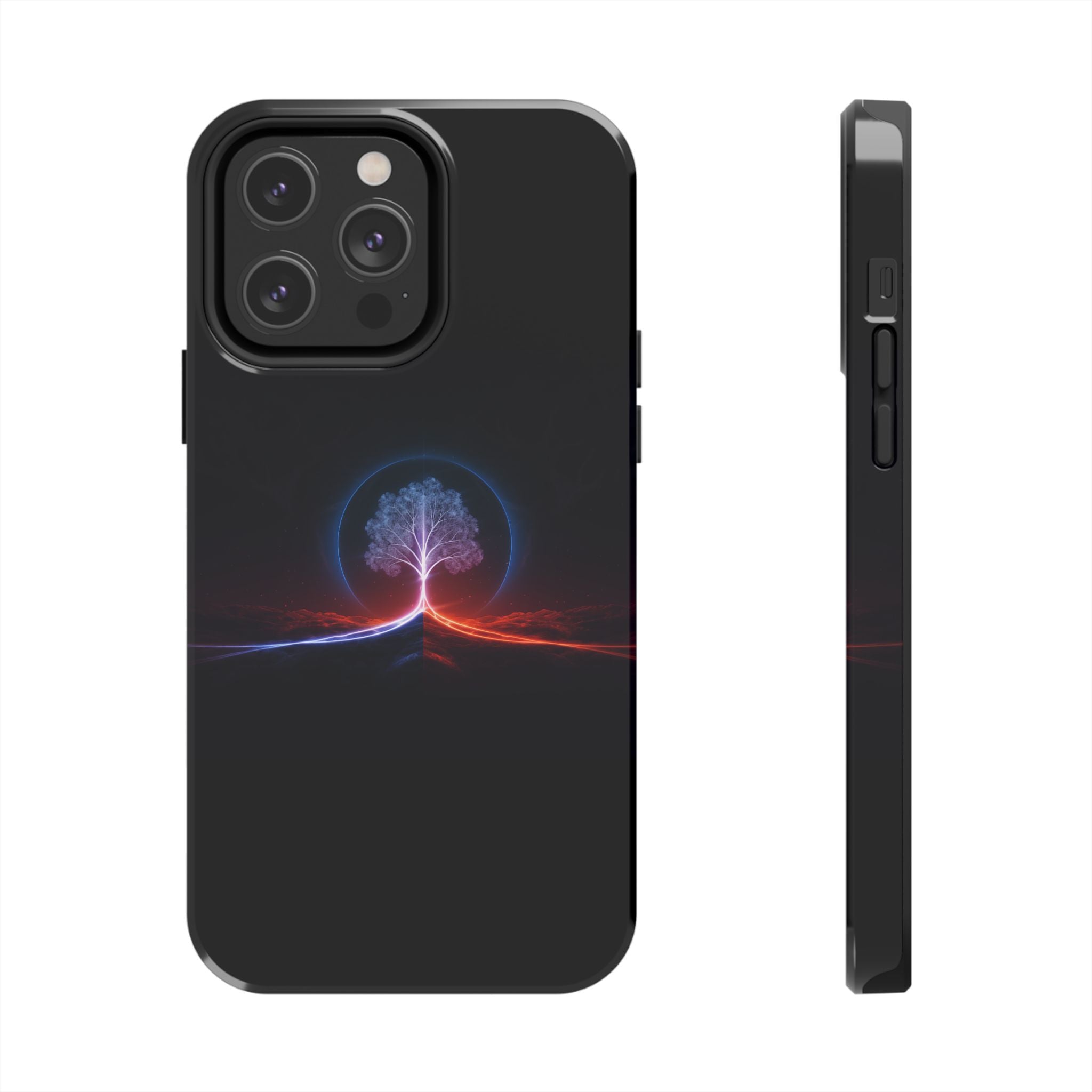 Artifact 12 | Tree of Logic Tough Case, Symbolic Phone Protection from TechnoSophy, Dual-Color Luminous Glyph Tree