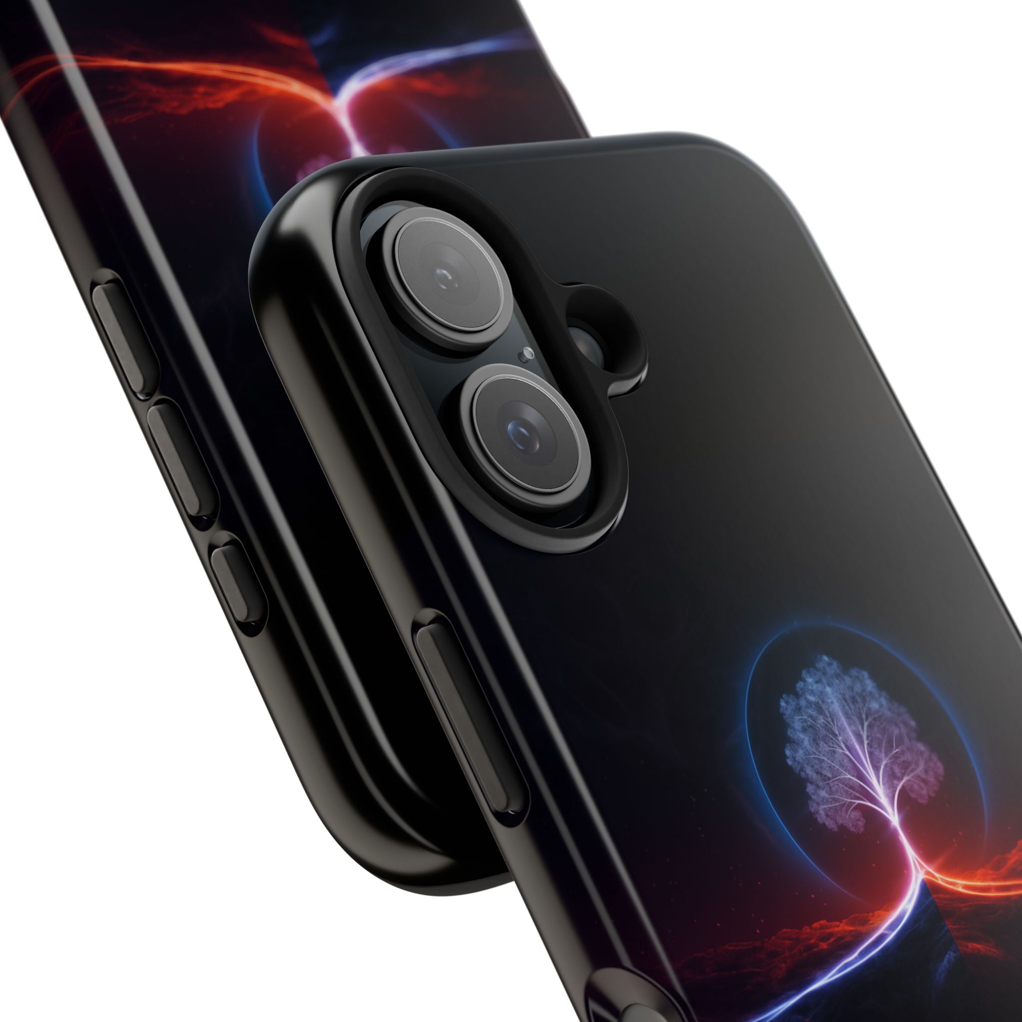 Artifact 12 | Tree of Logic Tough Case, Symbolic Phone Protection from TechnoSophy, Dual-Color Luminous Glyph Tree