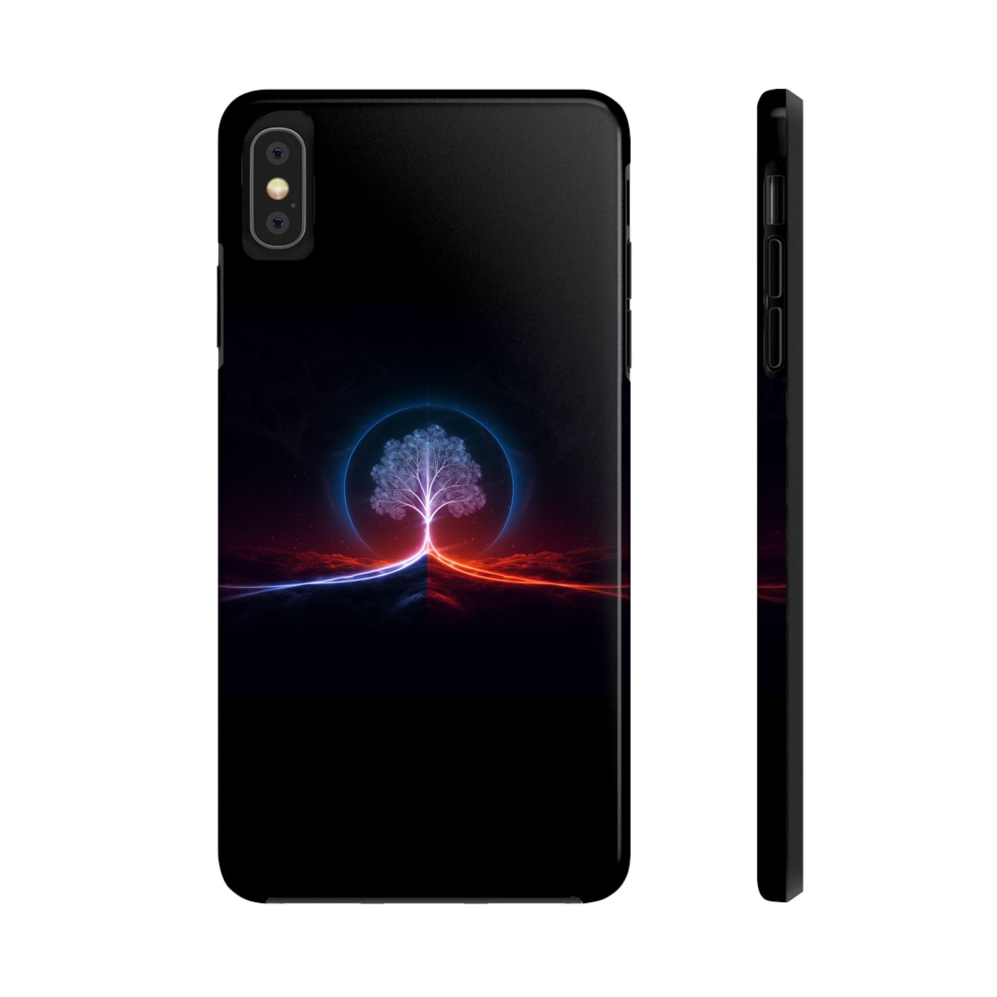 Artifact 12 | Tree of Logic Tough Case, Symbolic Phone Protection from TechnoSophy, Dual-Color Luminous Glyph Tree